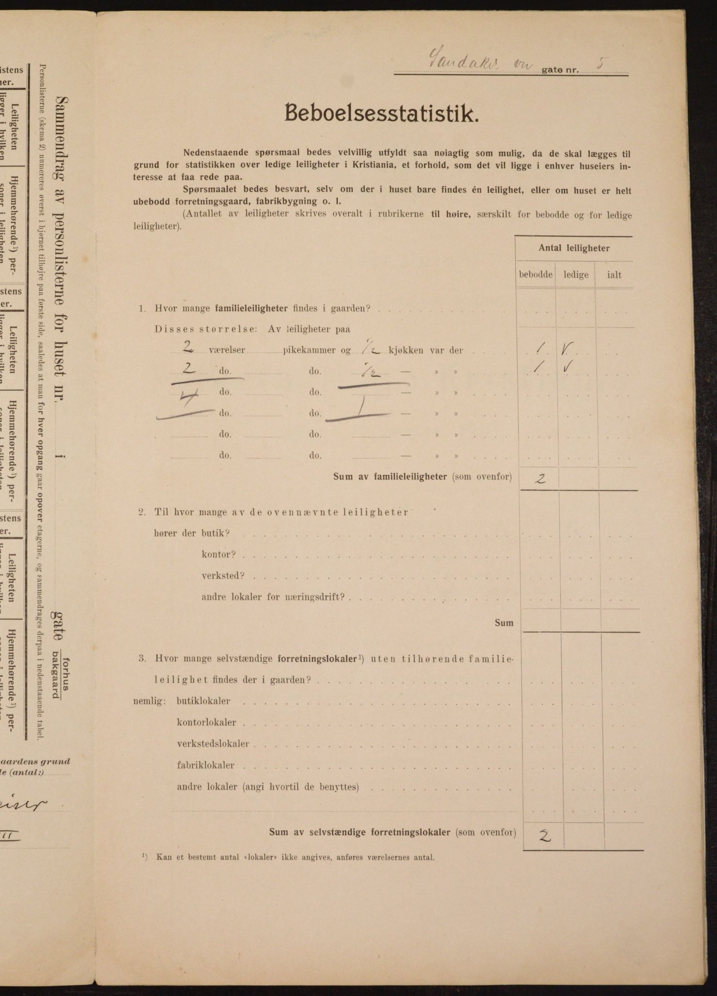 OBA, Municipal Census 1910 for Kristiania, 1910, p. 82946