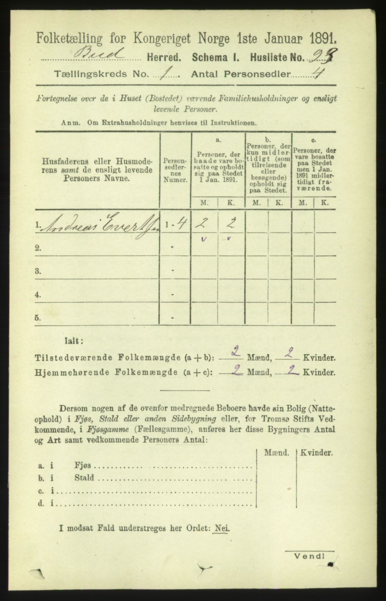 RA, 1891 census for 1549 Bud, 1891, p. 110