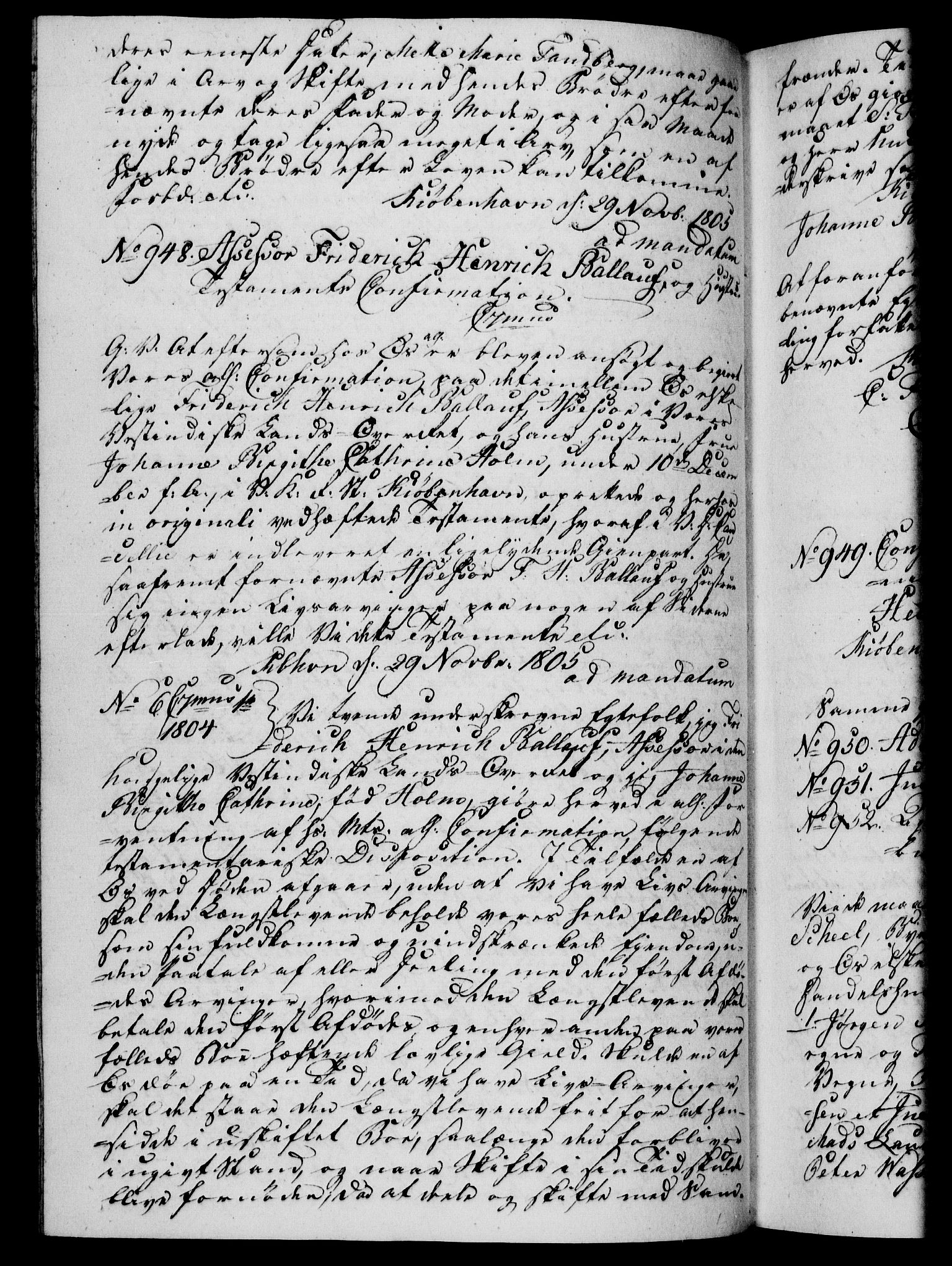 Danske Kanselli 1800-1814, RA/EA-3024/H/Hf/Hfb/Hfba/L0003: Registranter, 1805-1807, p. 136b