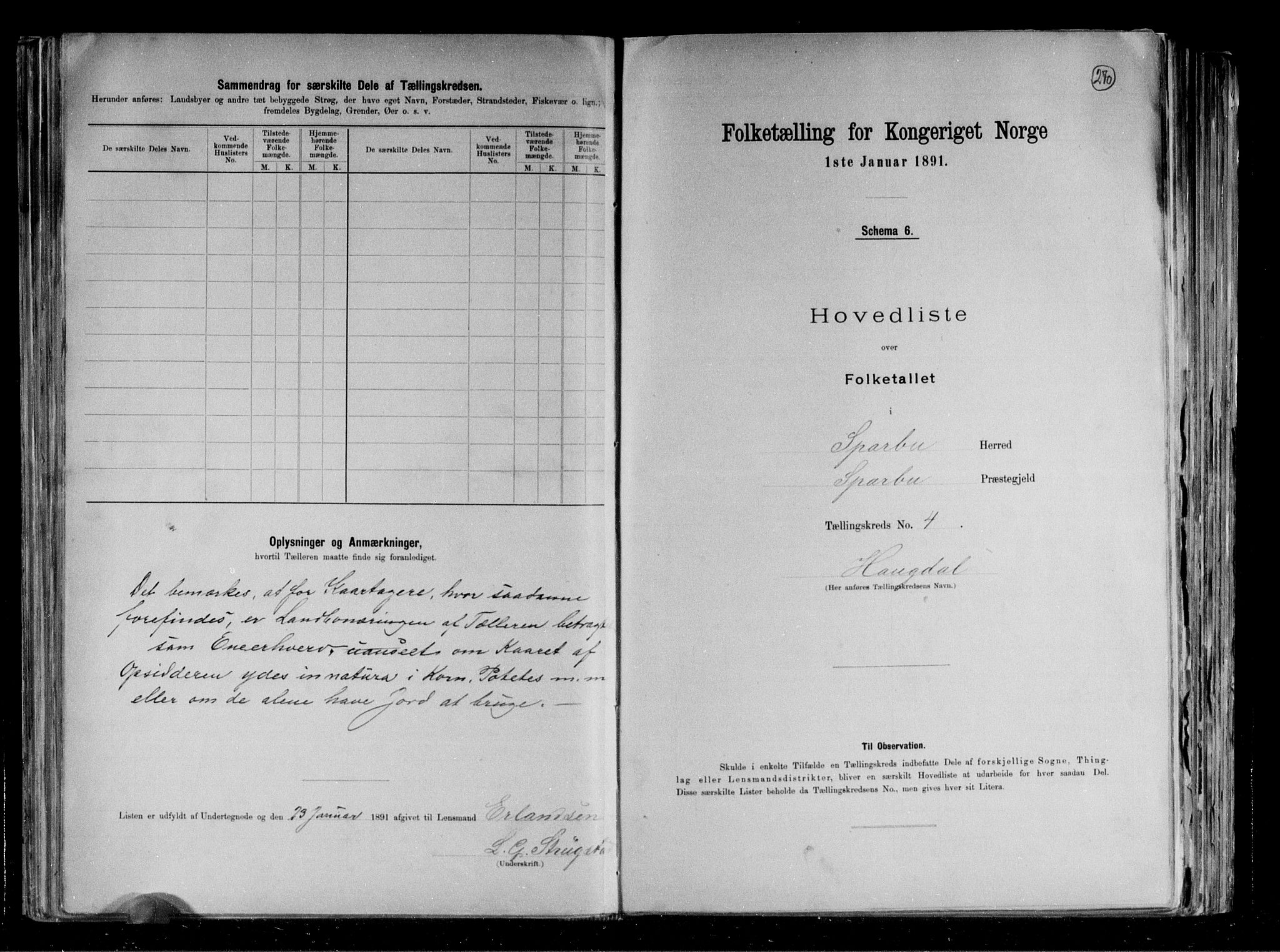 RA, 1891 census for 1731 Sparbu, 1891, p. 11