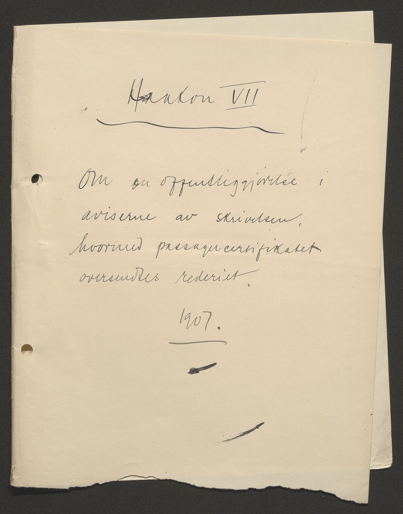 Sjøfartsdirektoratet med forløpere, skipsmapper slettede skip, AV/RA-S-4998/F/Fa/L0532: --, 1907-1917, p. 206