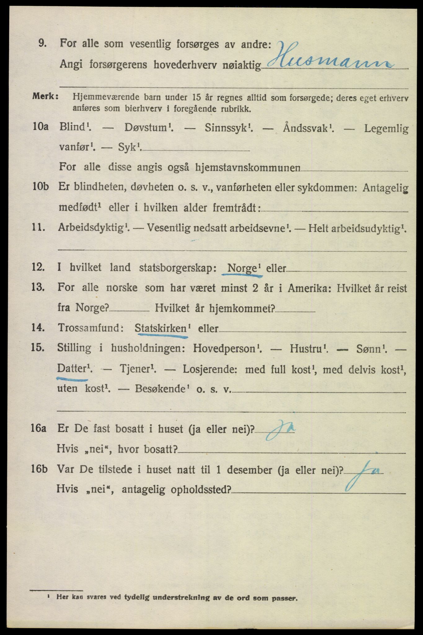 SAH, 1920 census for Vang (Hedmark), 1920, p. 15370