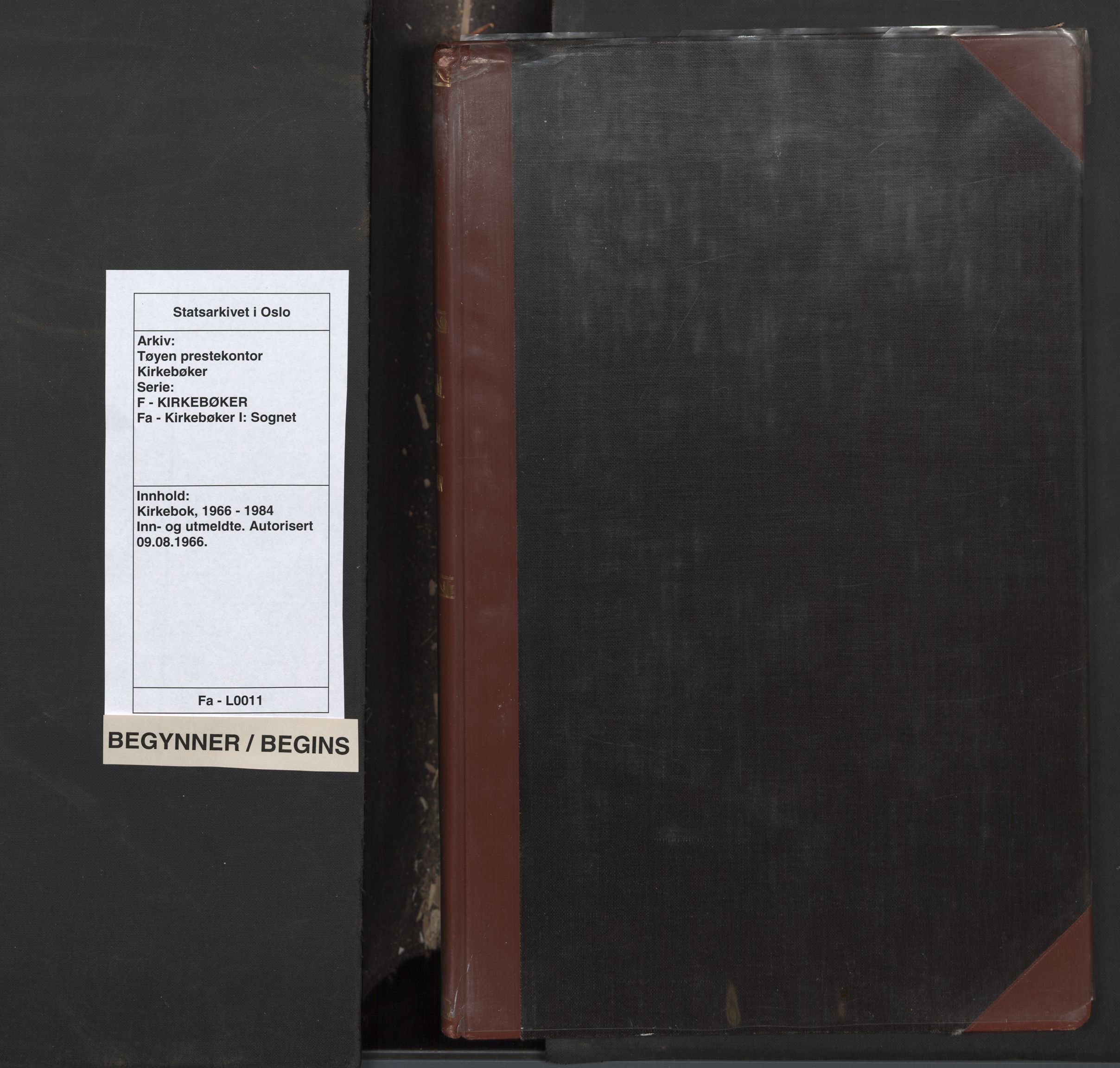 Tøyen prestekontor Kirkebøker, AV/SAO-A-10167a/F/Fa/L0011: Parish register (official) no. I 11, 1966-1984