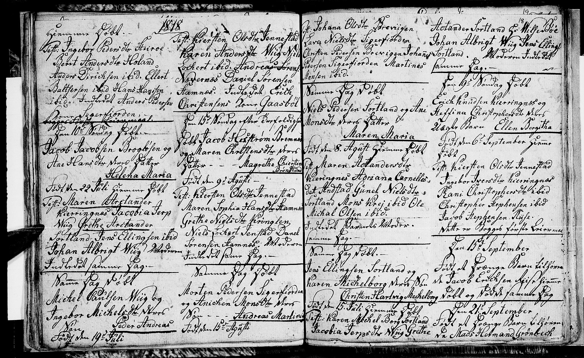 Ministerialprotokoller, klokkerbøker og fødselsregistre - Nordland, SAT/A-1459/895/L1368: Parish register (official) no. 895A03, 1812-1818, p. 18