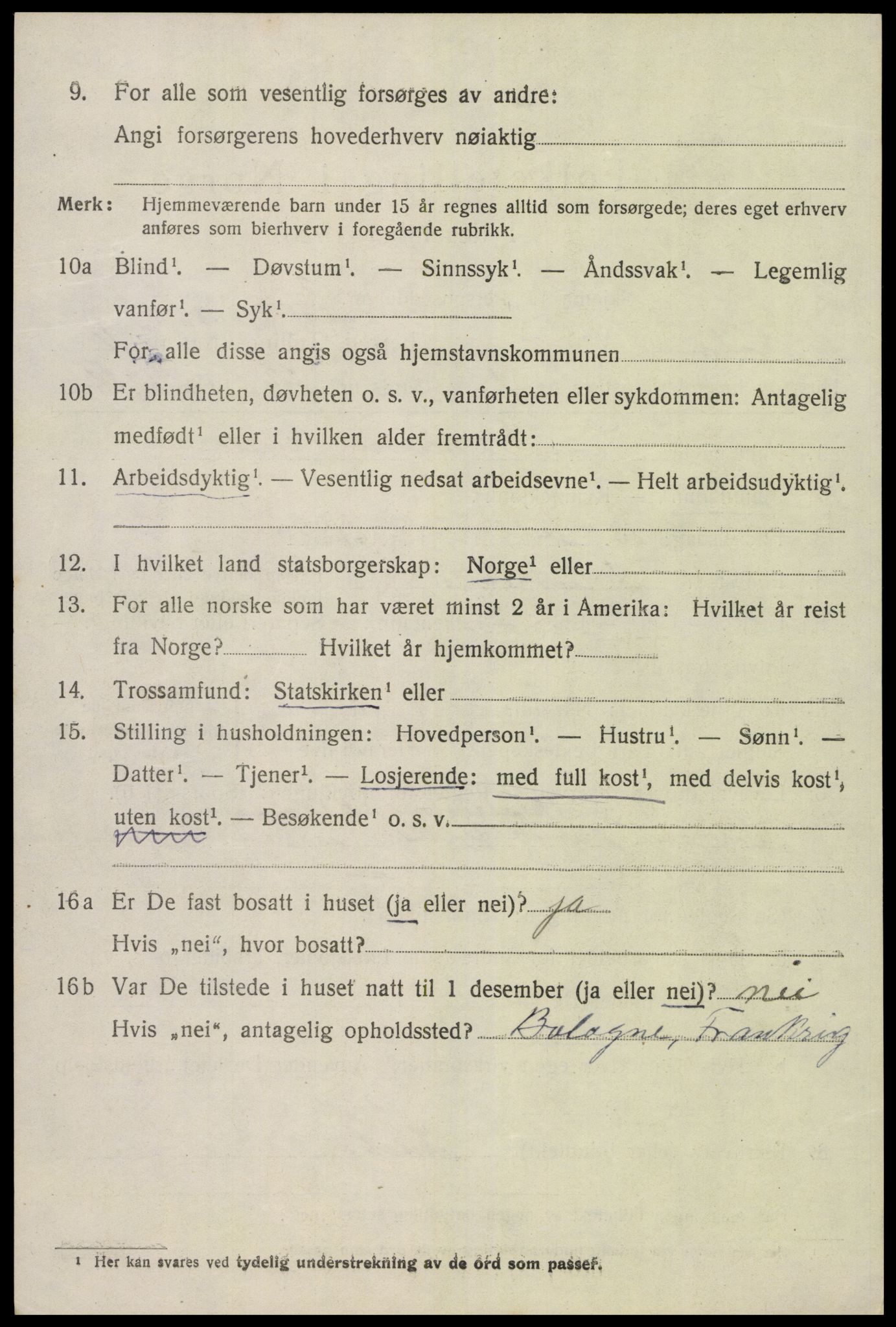 SAK, 1920 census for Eide, 1920, p. 1155