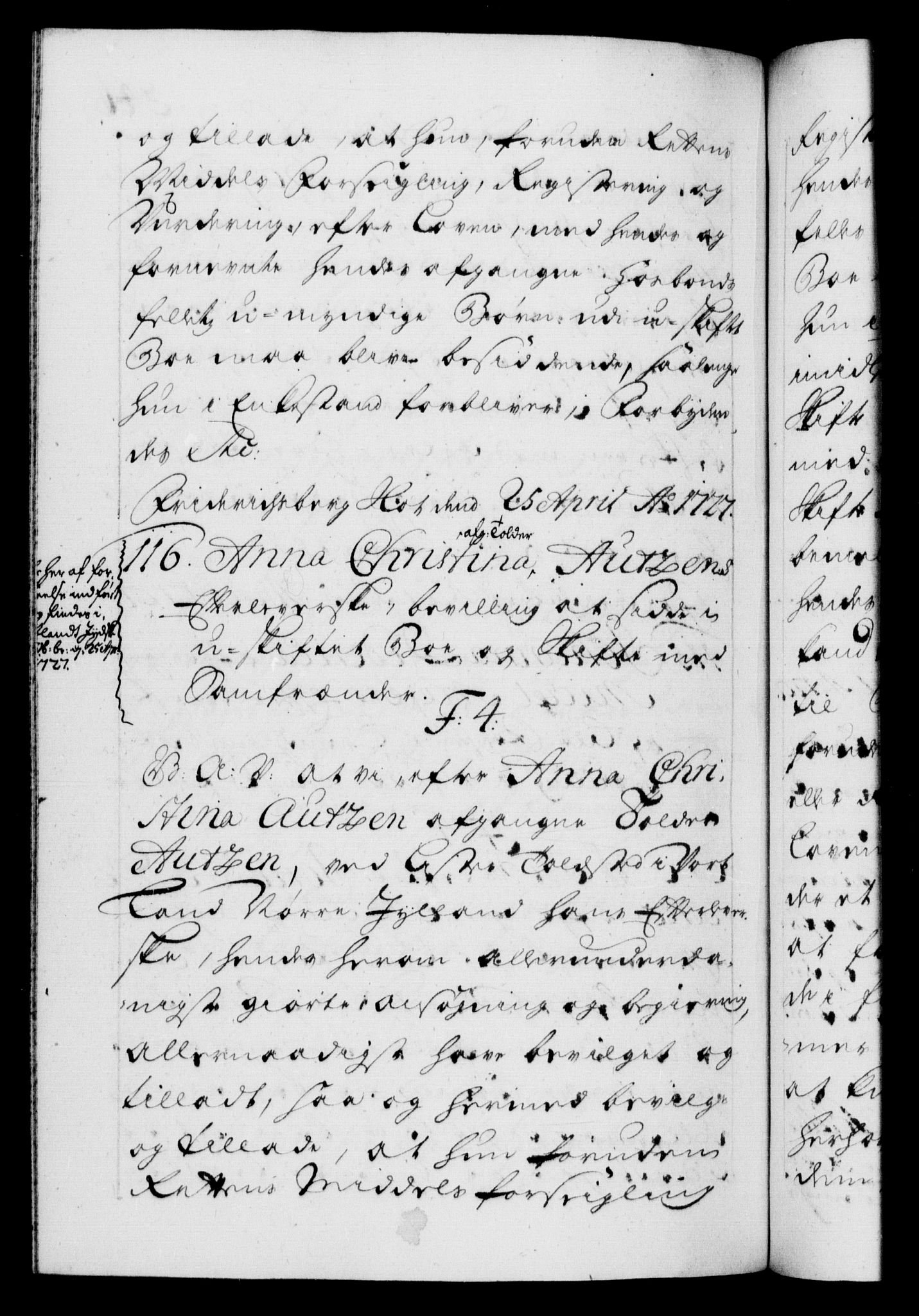 Danske Kanselli 1572-1799, AV/RA-EA-3023/F/Fc/Fca/Fcaa/L0025: Norske registre, 1726-1728, p. 346b