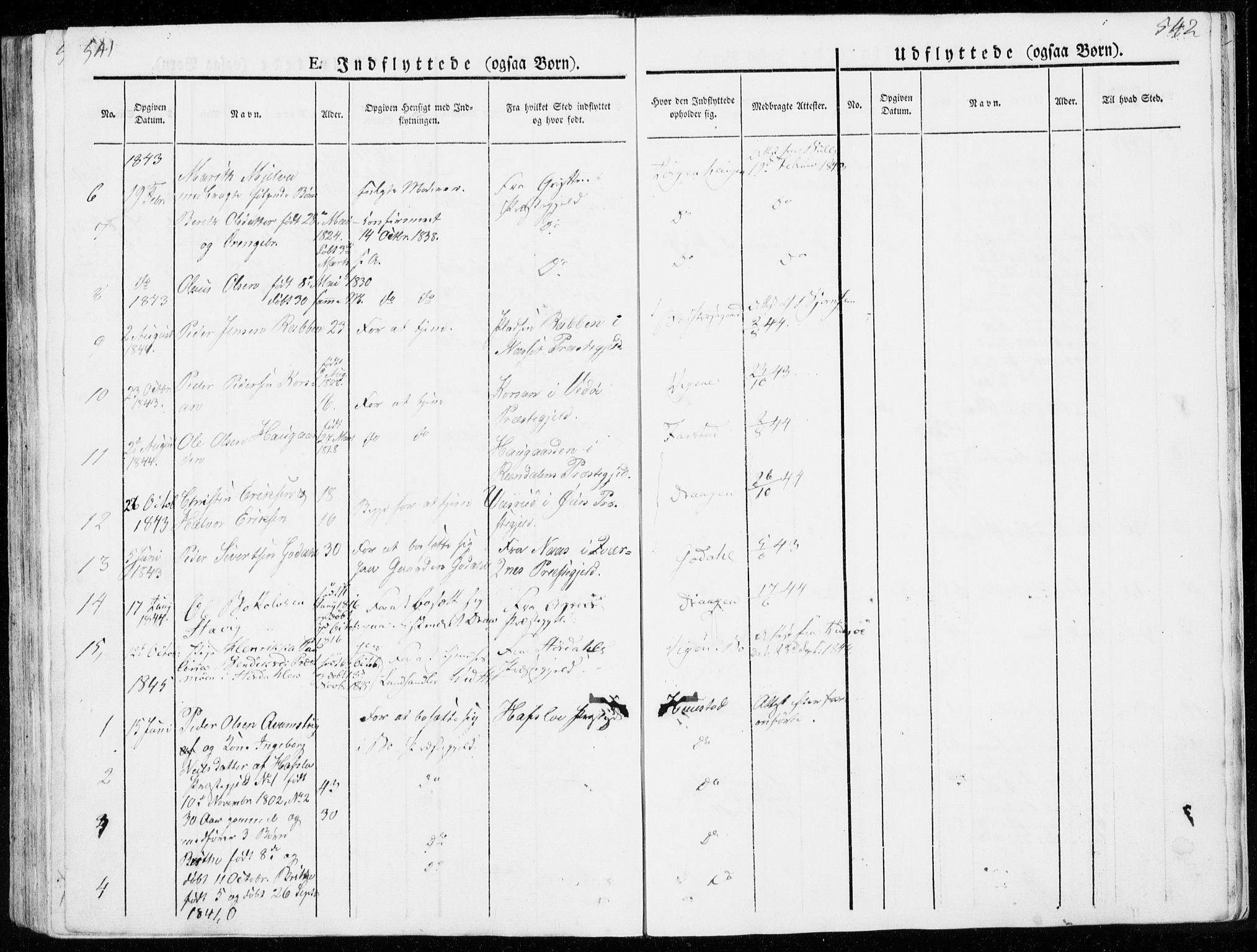 Ministerialprotokoller, klokkerbøker og fødselsregistre - Møre og Romsdal, AV/SAT-A-1454/566/L0766: Parish register (official) no. 566A05, 1842-1851, p. 541-542