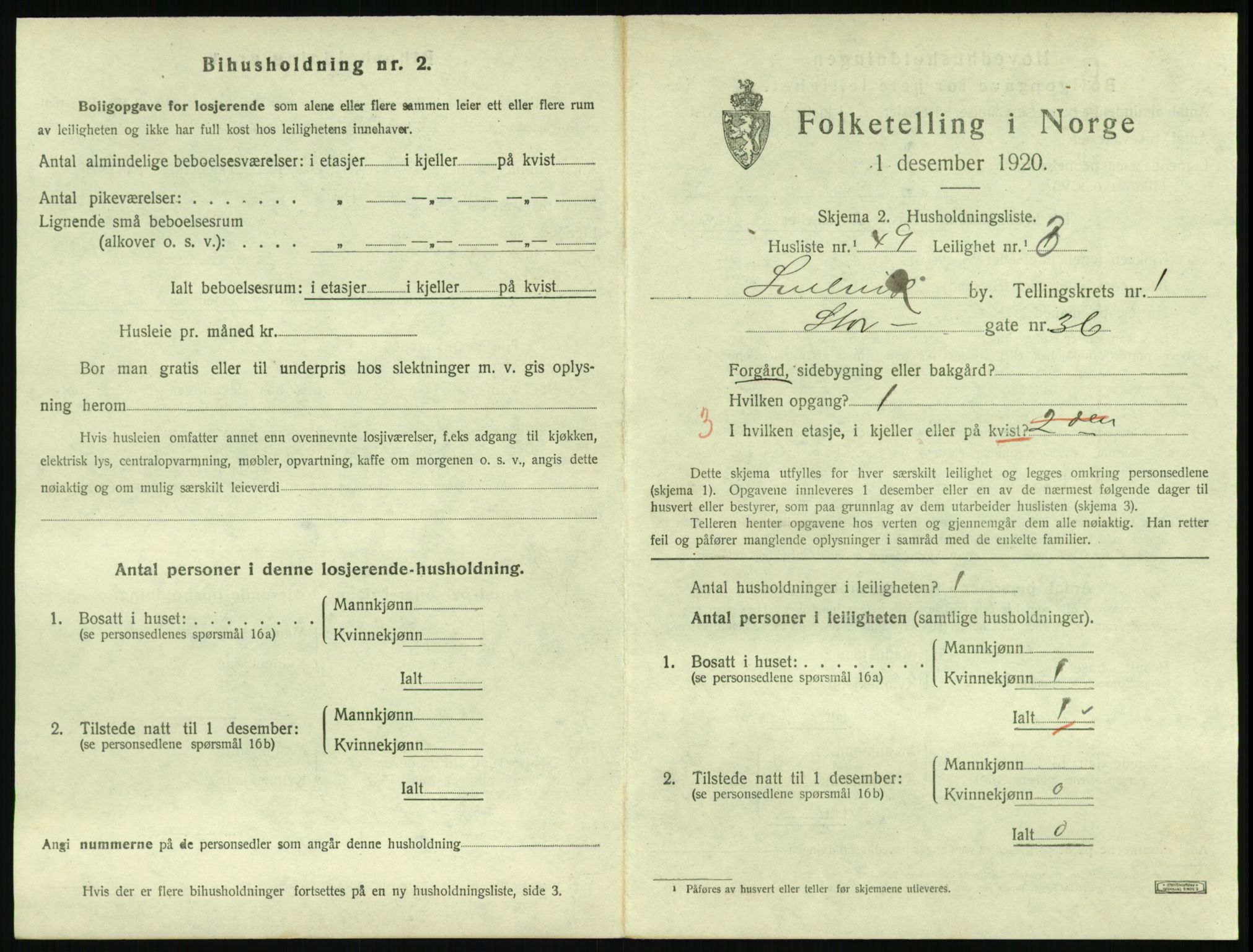 SAKO, 1920 census for Svelvik, 1920, p. 657