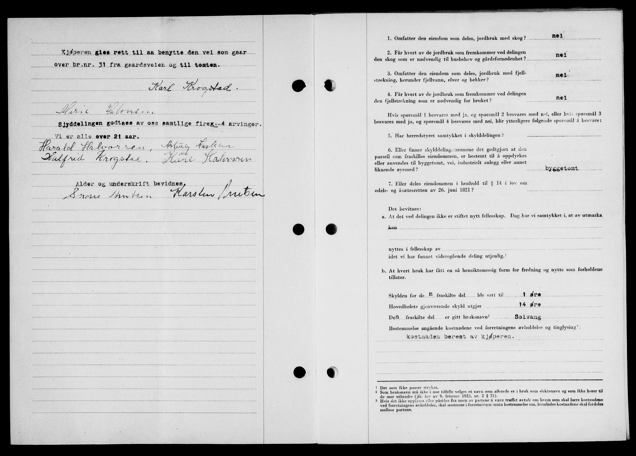 Lofoten sorenskriveri, SAT/A-0017/1/2/2C/L0024a: Mortgage book no. 24a, 1950-1950, Diary no: : 2863/1950