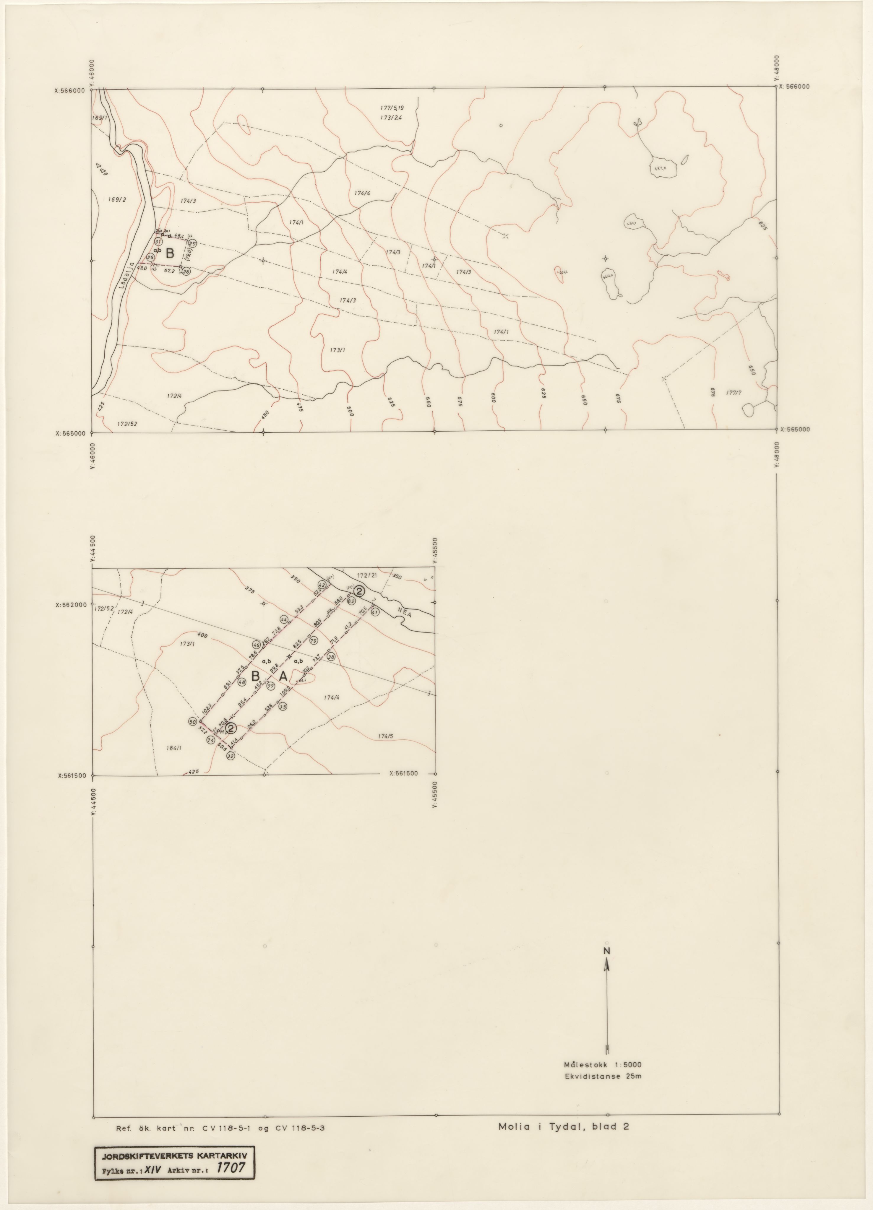 Jordskifteverkets kartarkiv, RA/S-3929/T, 1859-1988, p. 2675