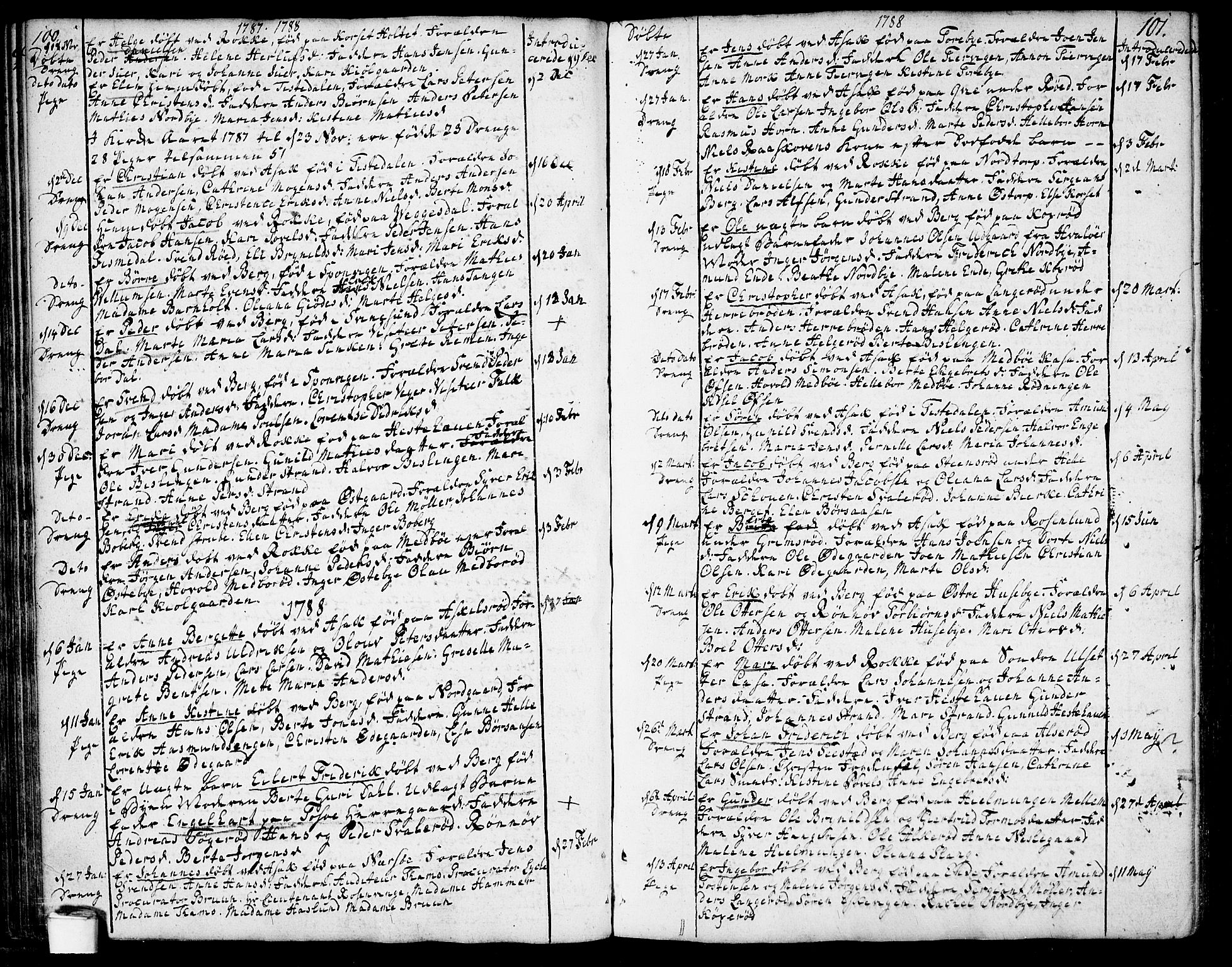 Berg prestekontor Kirkebøker, SAO/A-10902/F/Fa/L0001: Parish register (official) no. I 1, 1770-1814, p. 100-101