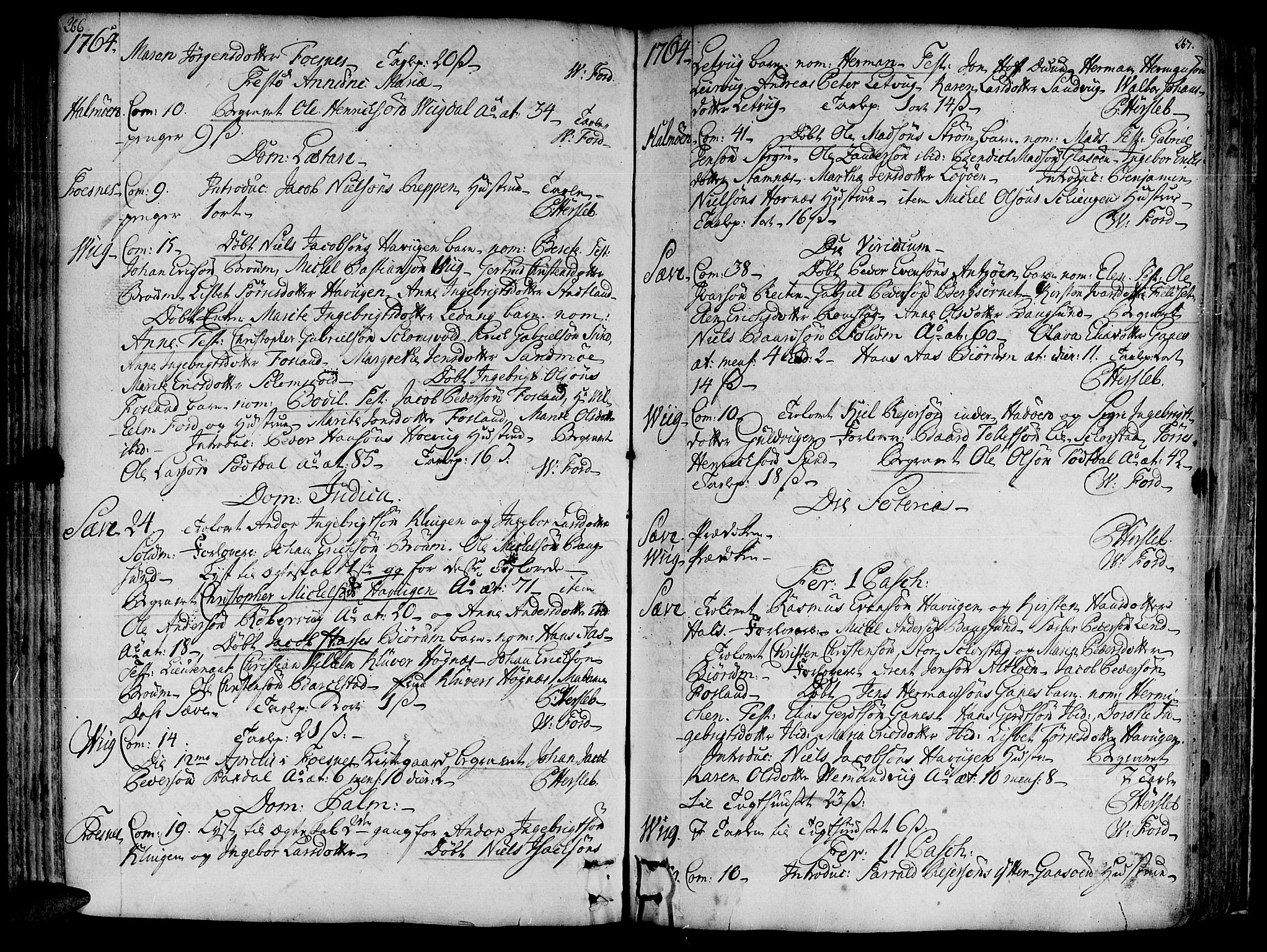 Ministerialprotokoller, klokkerbøker og fødselsregistre - Nord-Trøndelag, SAT/A-1458/773/L0607: Parish register (official) no. 773A01, 1751-1783, p. 266-267