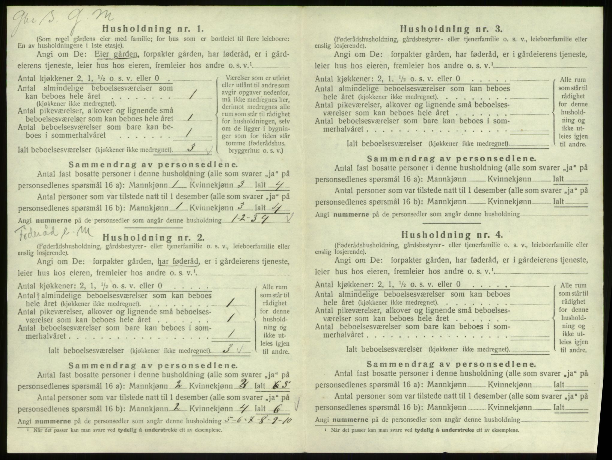 SAB, 1920 census for Nord-Vågsøy, 1920, p. 178