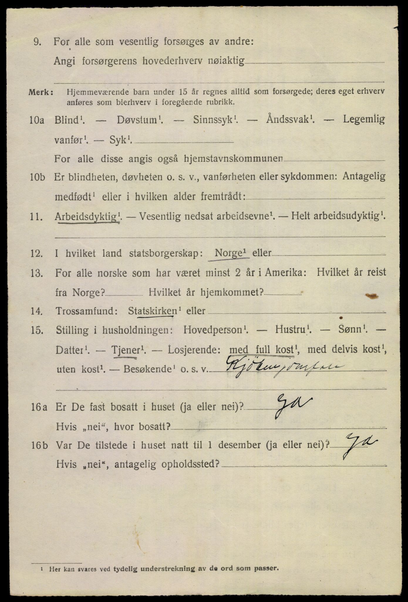 SAKO, 1920 census for Kongsberg, 1920, p. 18395