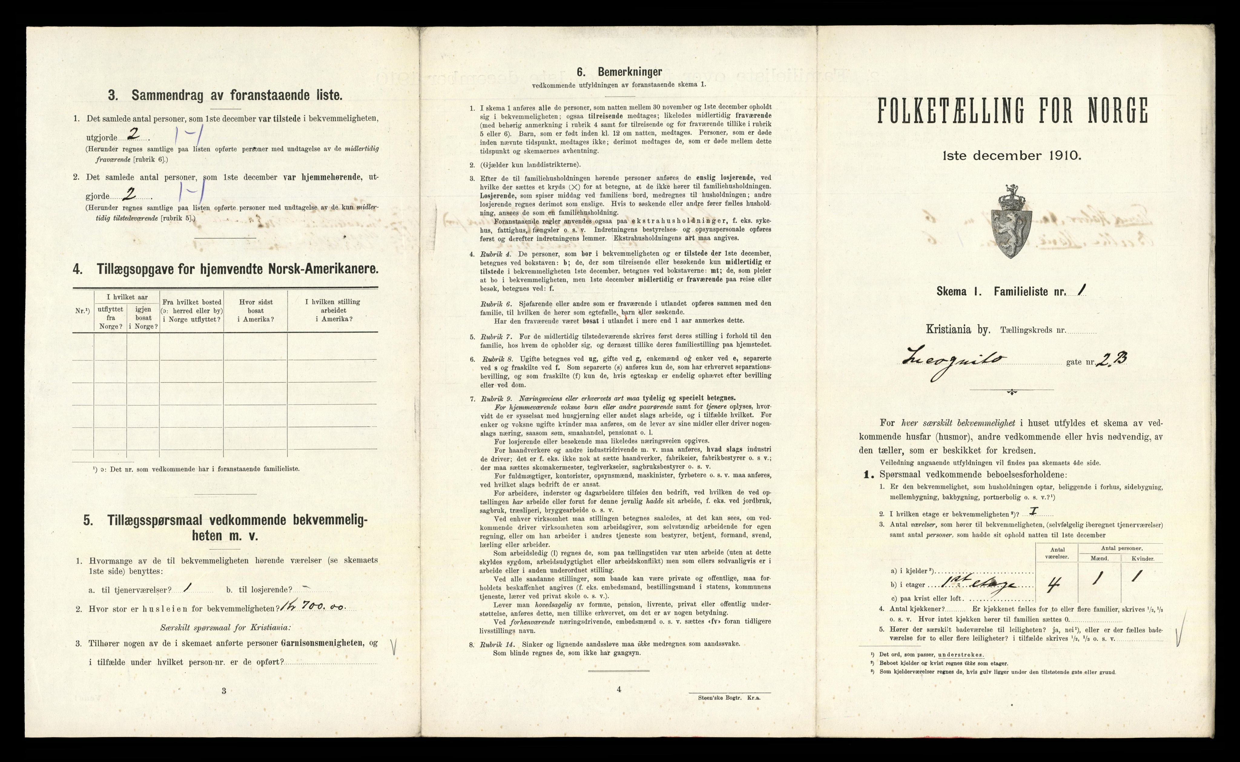 RA, 1910 census for Kristiania, 1910, p. 43333