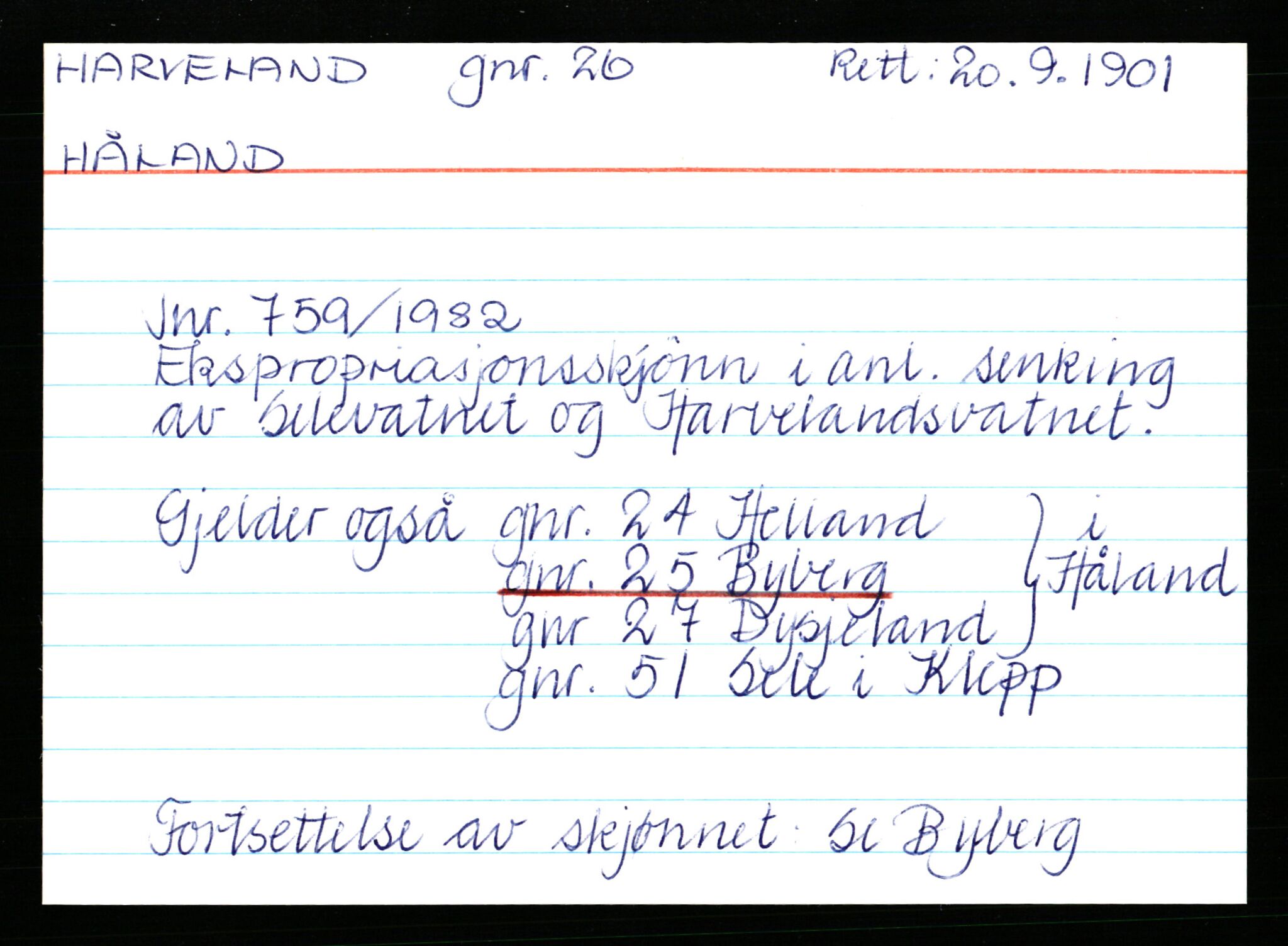 Statsarkivet i Stavanger, AV/SAST-A-101971/03/Y/Yk/L0015: Registerkort sortert etter gårdsnavn: Haneberg - Haugland nedre, 1750-1930, p. 235