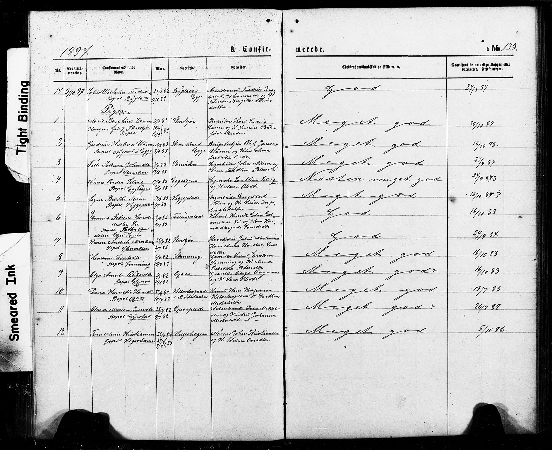 Ministerialprotokoller, klokkerbøker og fødselsregistre - Nord-Trøndelag, SAT/A-1458/740/L0380: Parish register (copy) no. 740C01, 1868-1902, p. 139