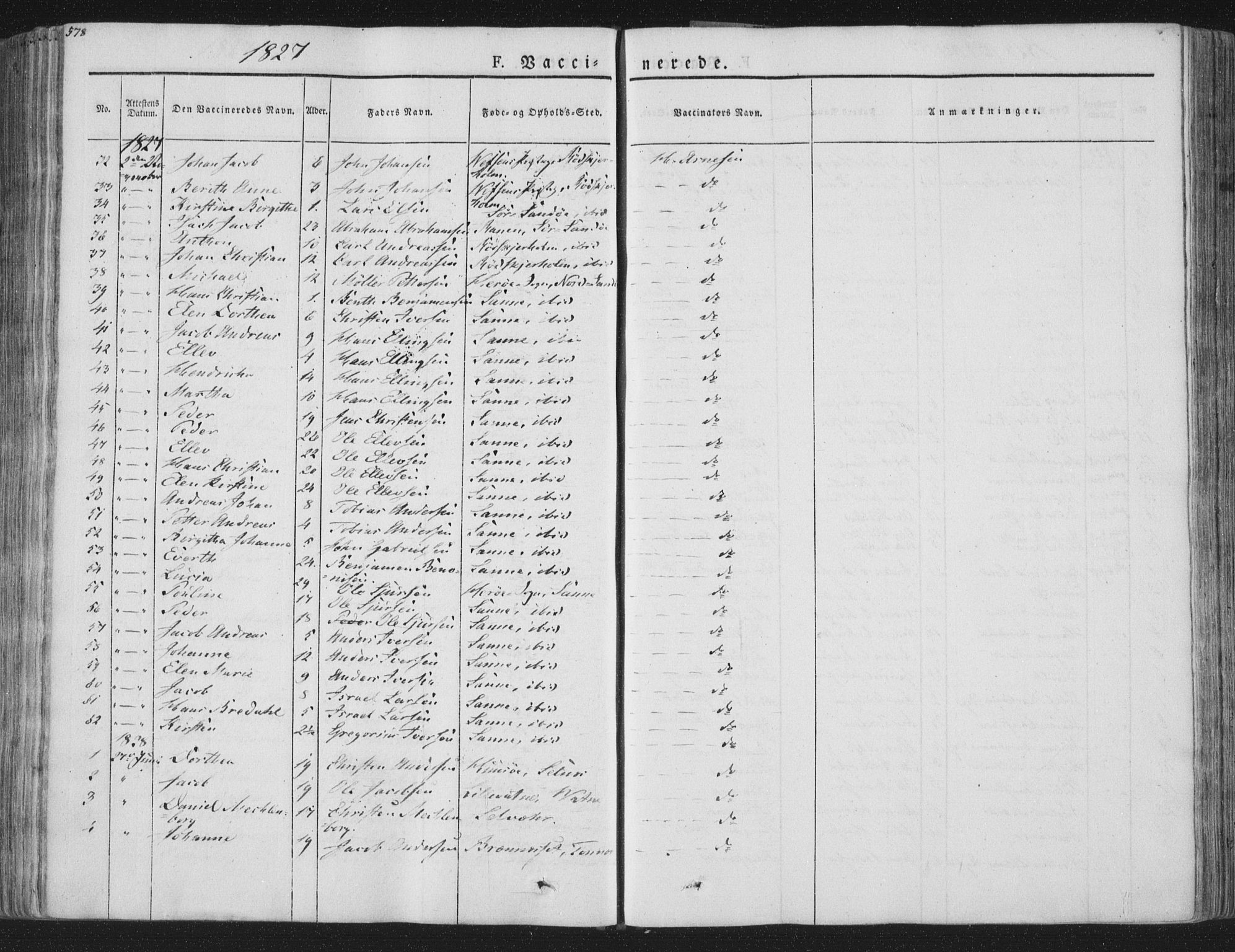 Ministerialprotokoller, klokkerbøker og fødselsregistre - Nordland, SAT/A-1459/839/L0566: Parish register (official) no. 839A03, 1825-1862, p. 578