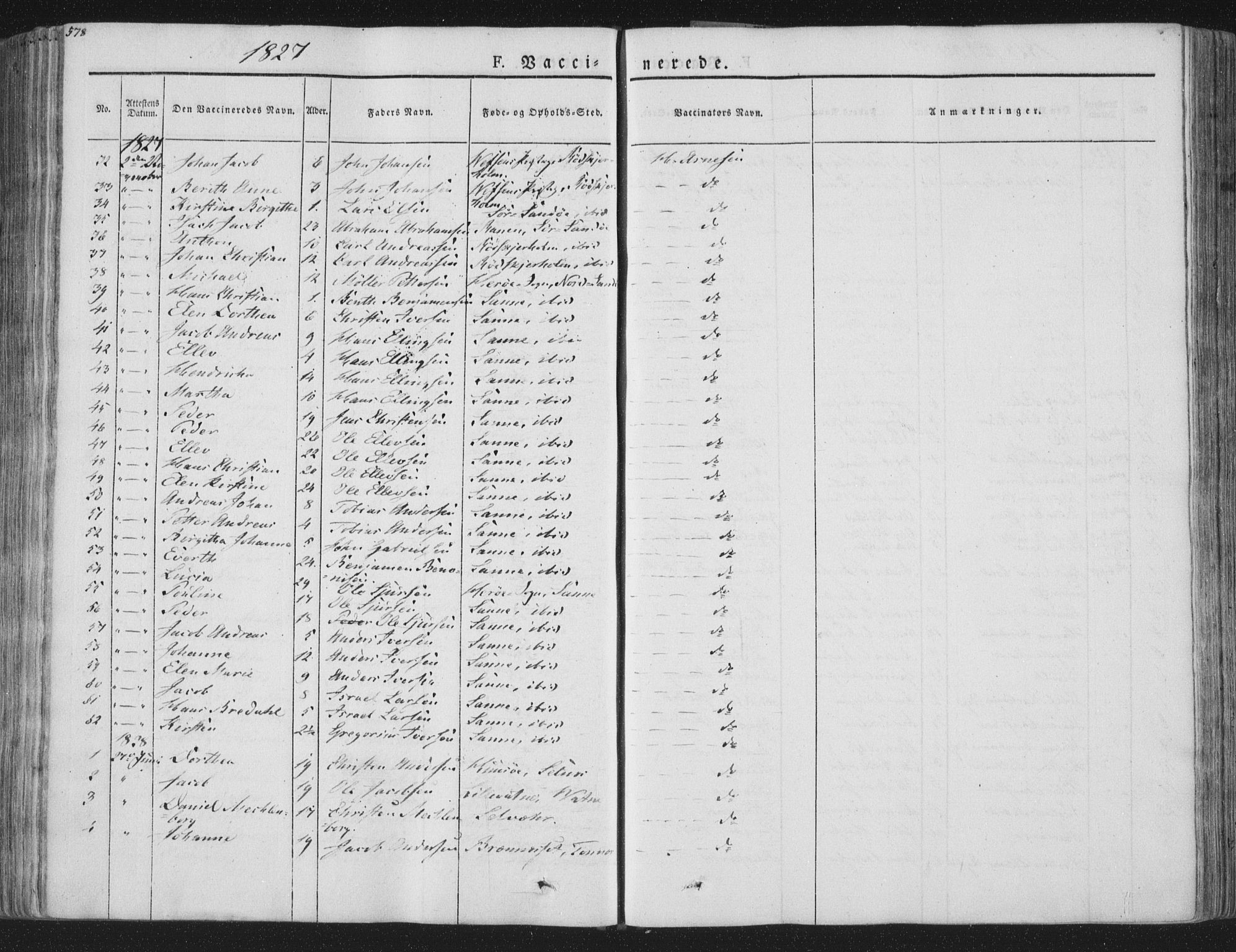 Ministerialprotokoller, klokkerbøker og fødselsregistre - Nordland, AV/SAT-A-1459/839/L0566: Parish register (official) no. 839A03, 1825-1862, p. 578