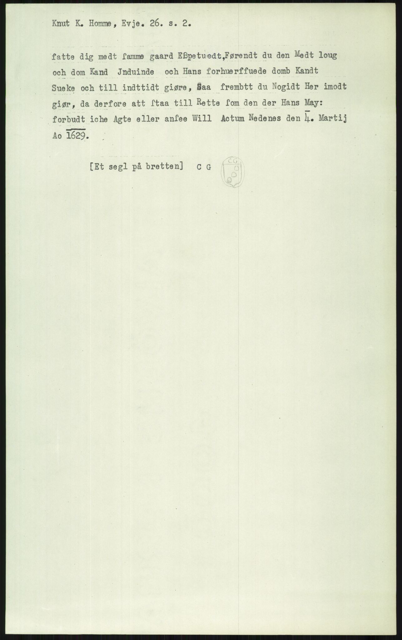 Samlinger til kildeutgivelse, Diplomavskriftsamlingen, AV/RA-EA-4053/H/Ha, p. 2870