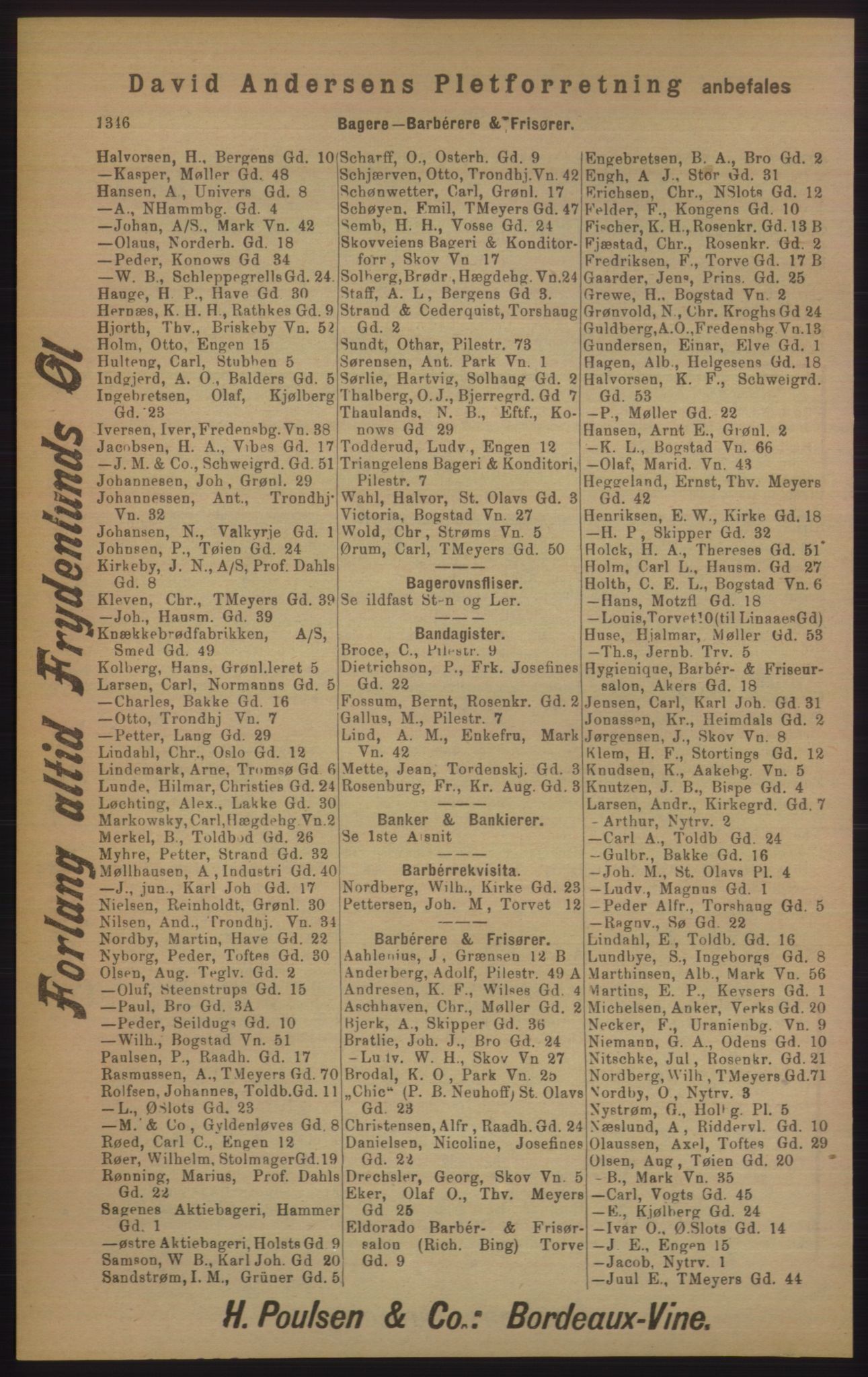 Kristiania/Oslo adressebok, PUBL/-, 1905, p. 1346