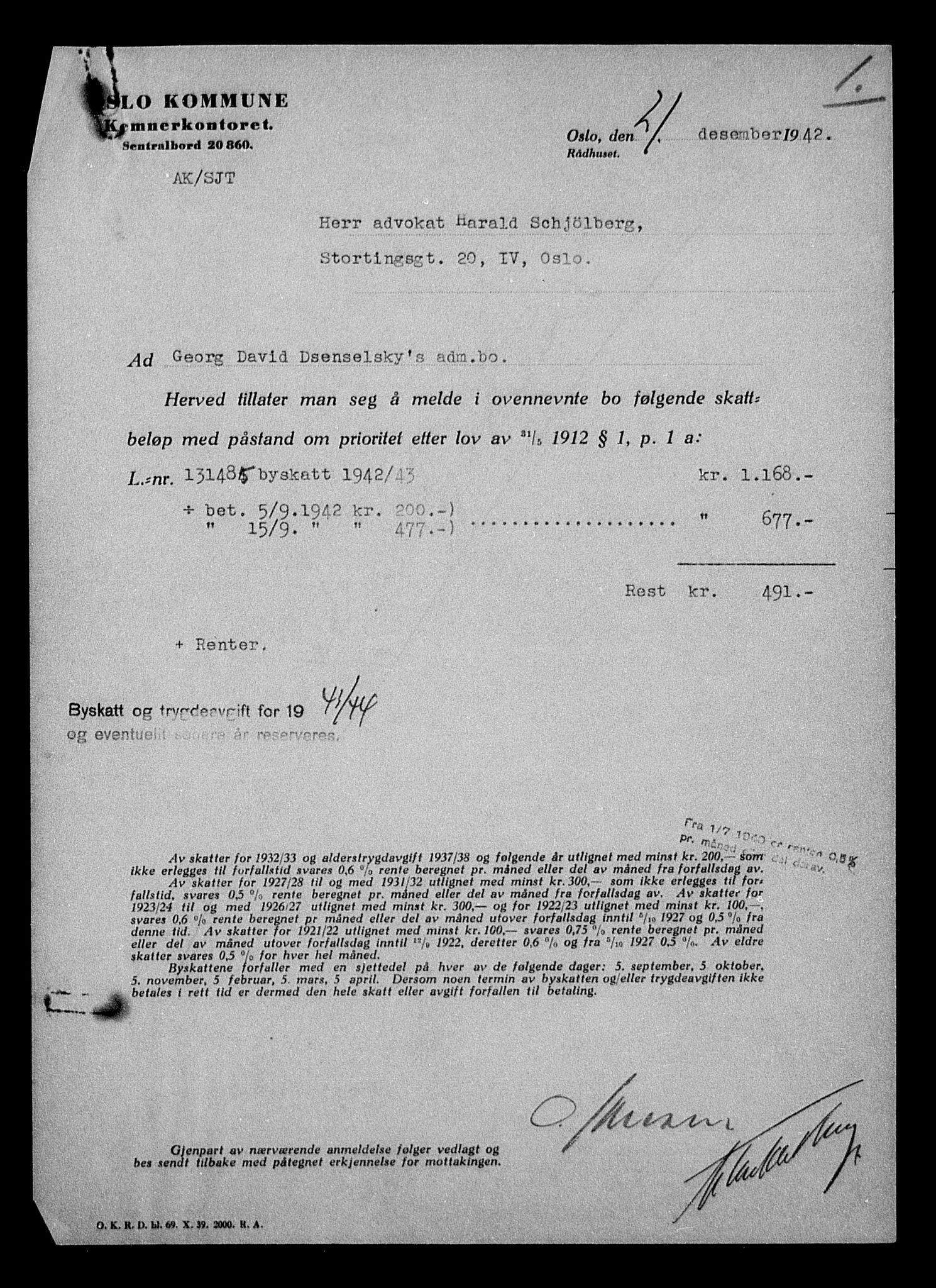 Justisdepartementet, Tilbakeføringskontoret for inndratte formuer, AV/RA-S-1564/H/Hc/Hcc/L0931: --, 1945-1947, p. 335