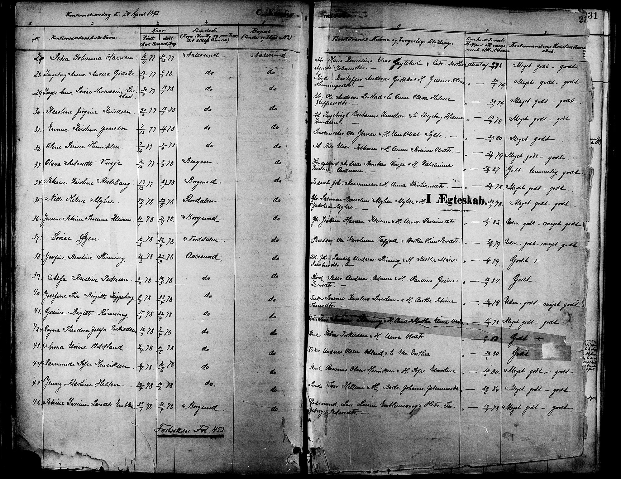 Ministerialprotokoller, klokkerbøker og fødselsregistre - Møre og Romsdal, SAT/A-1454/529/L0455: Parish register (official) no. 529A05, 1885-1893, p. 230