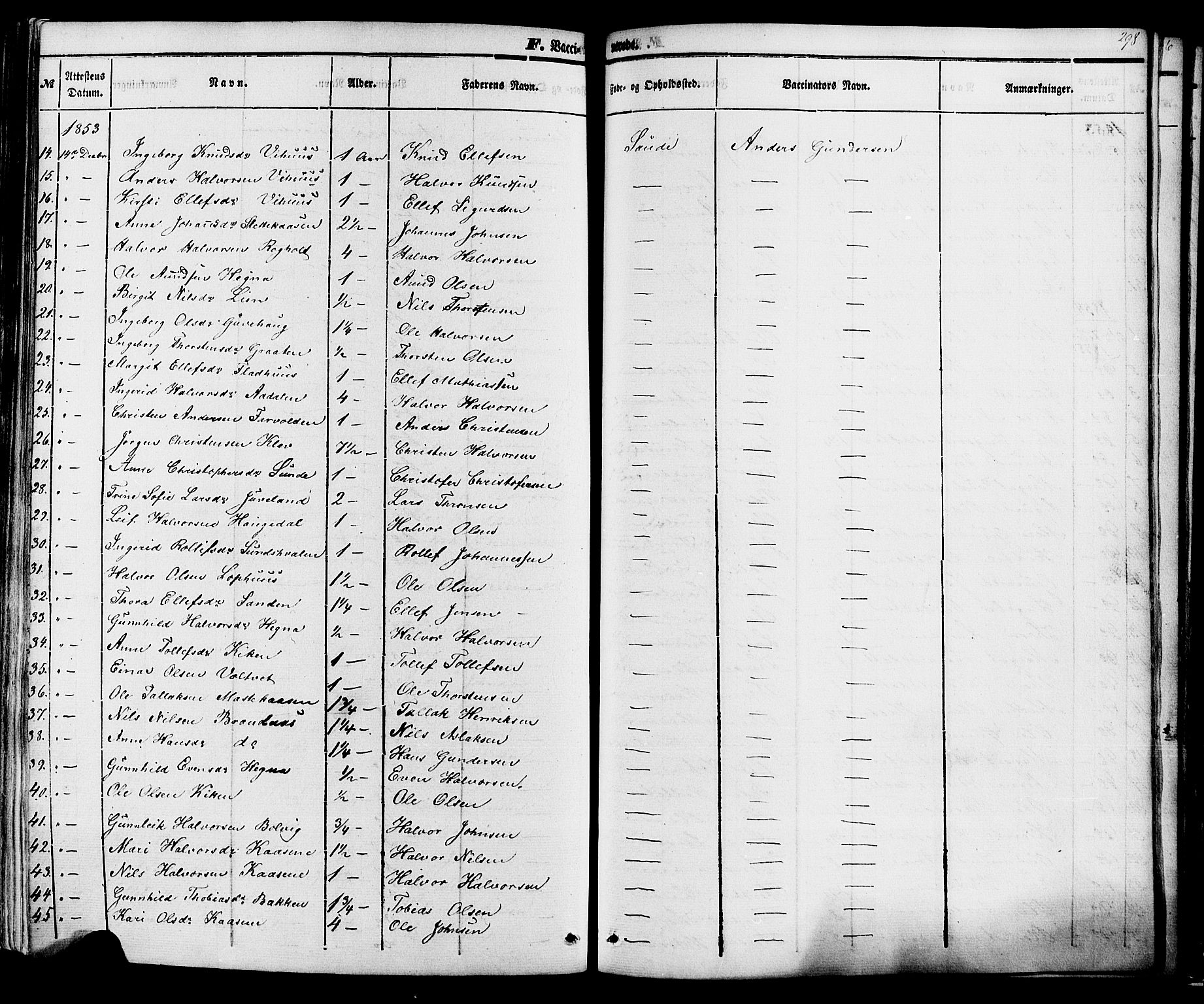 Sauherad kirkebøker, SAKO/A-298/F/Fa/L0007: Parish register (official) no. I 7, 1851-1873, p. 298