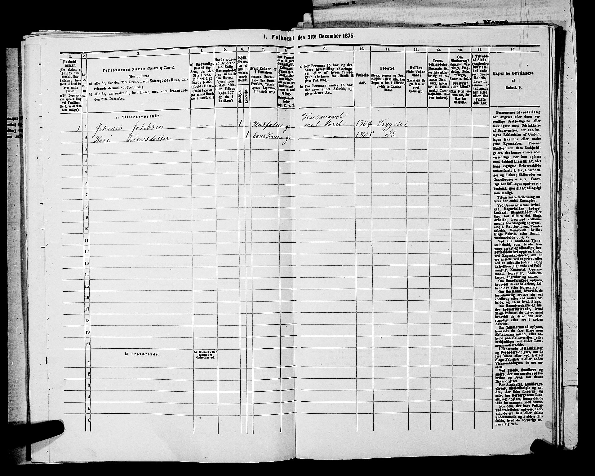 RA, 1875 census for 0122P Trøgstad, 1875, p. 188