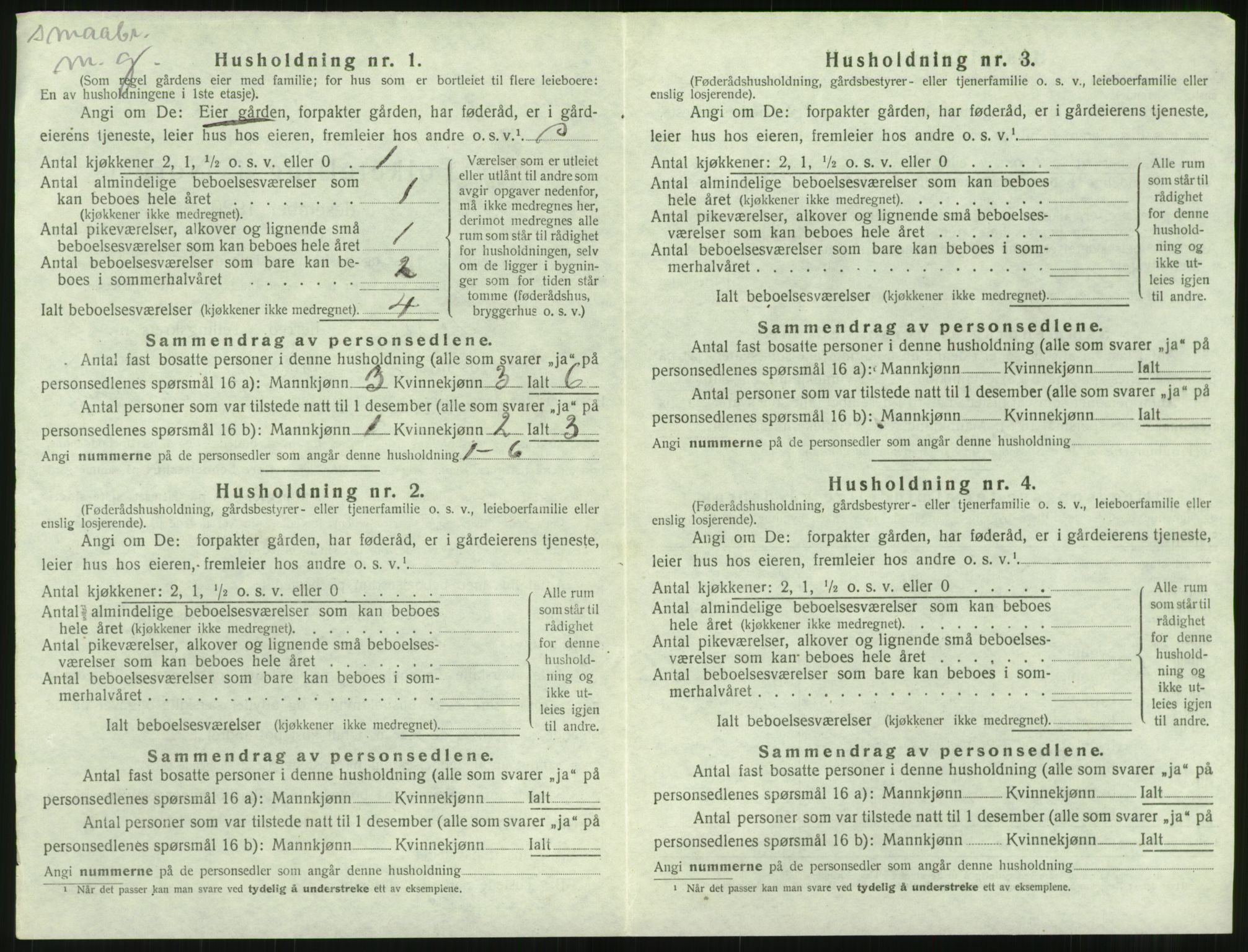 SAT, 1920 census for Bolsøy, 1920, p. 1462