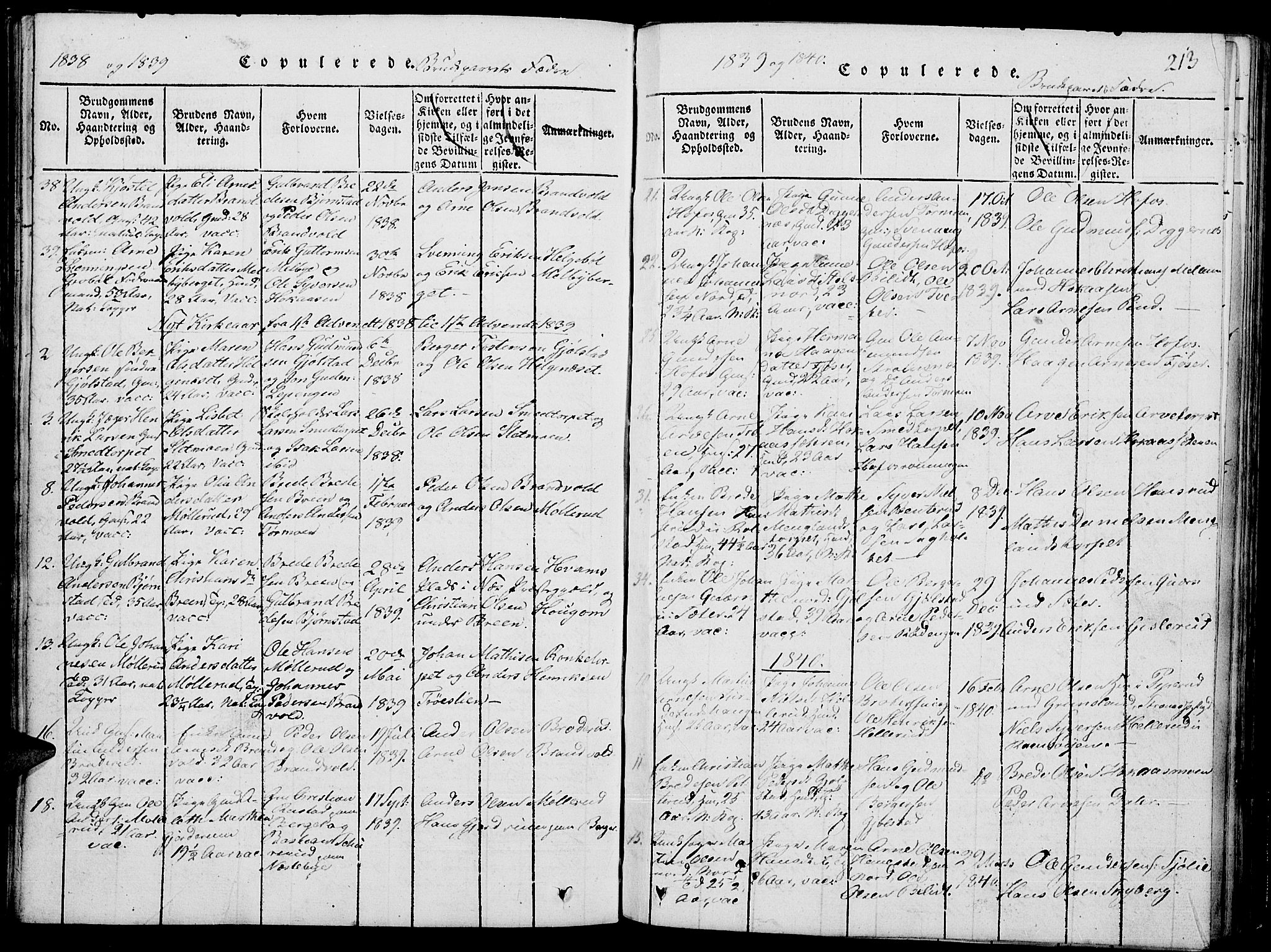 Grue prestekontor, SAH/PREST-036/H/Ha/Hab/L0001: Parish register (copy) no. 1, 1814-1841, p. 213