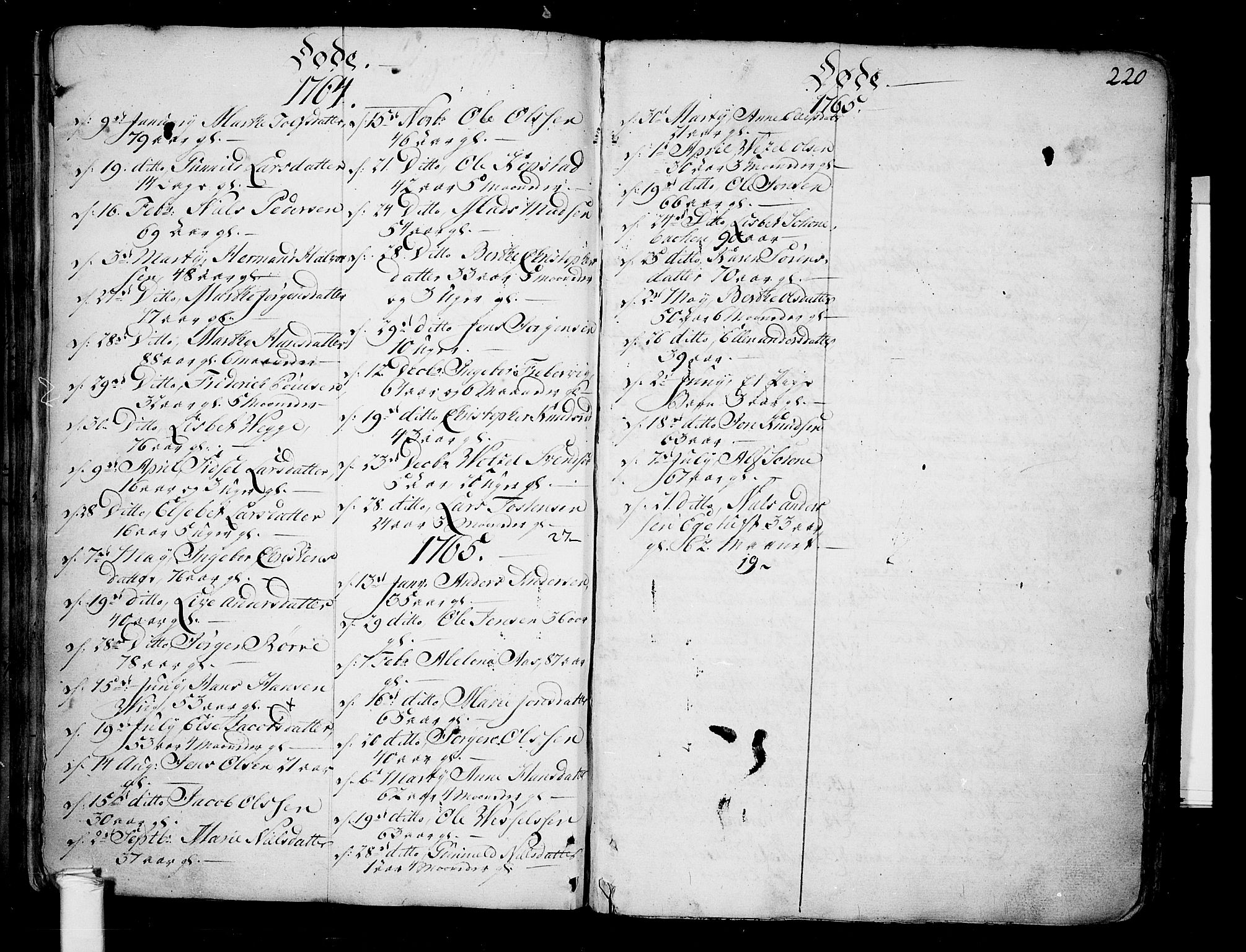 Borre kirkebøker, SAKO/A-338/F/Fa/L0002: Parish register (official) no. I 2, 1752-1806, p. 220