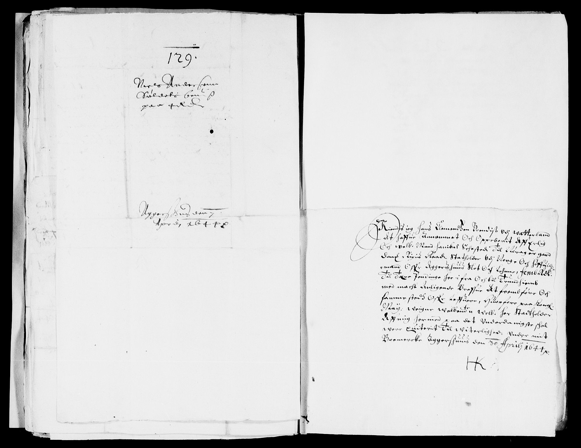 Rentekammeret inntil 1814, Reviderte regnskaper, Lensregnskaper, AV/RA-EA-5023/R/Rb/Rba/L0171: Akershus len, 1643-1644