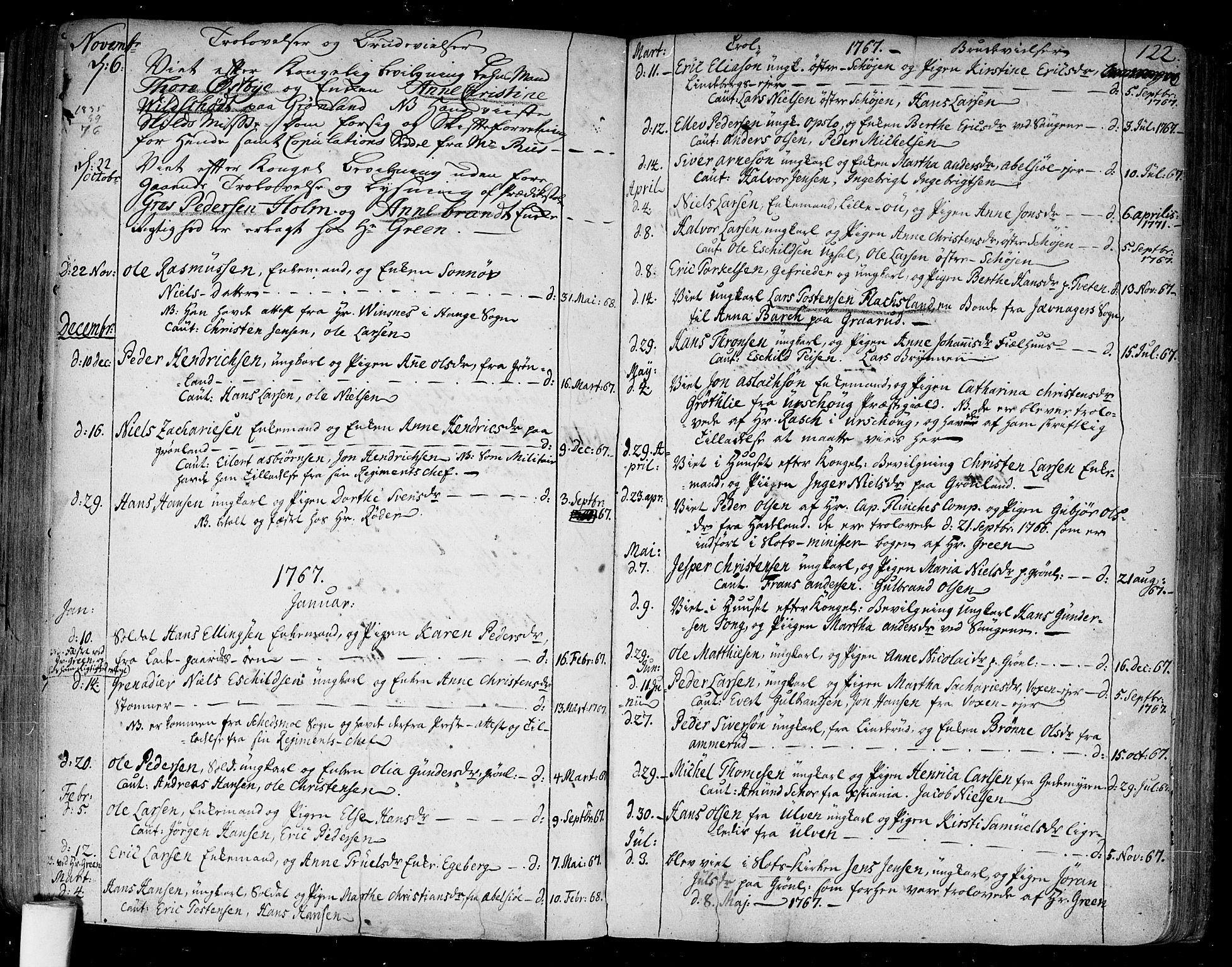 Aker prestekontor kirkebøker, SAO/A-10861/F/L0009: Parish register (official) no. 9, 1765-1785, p. 122