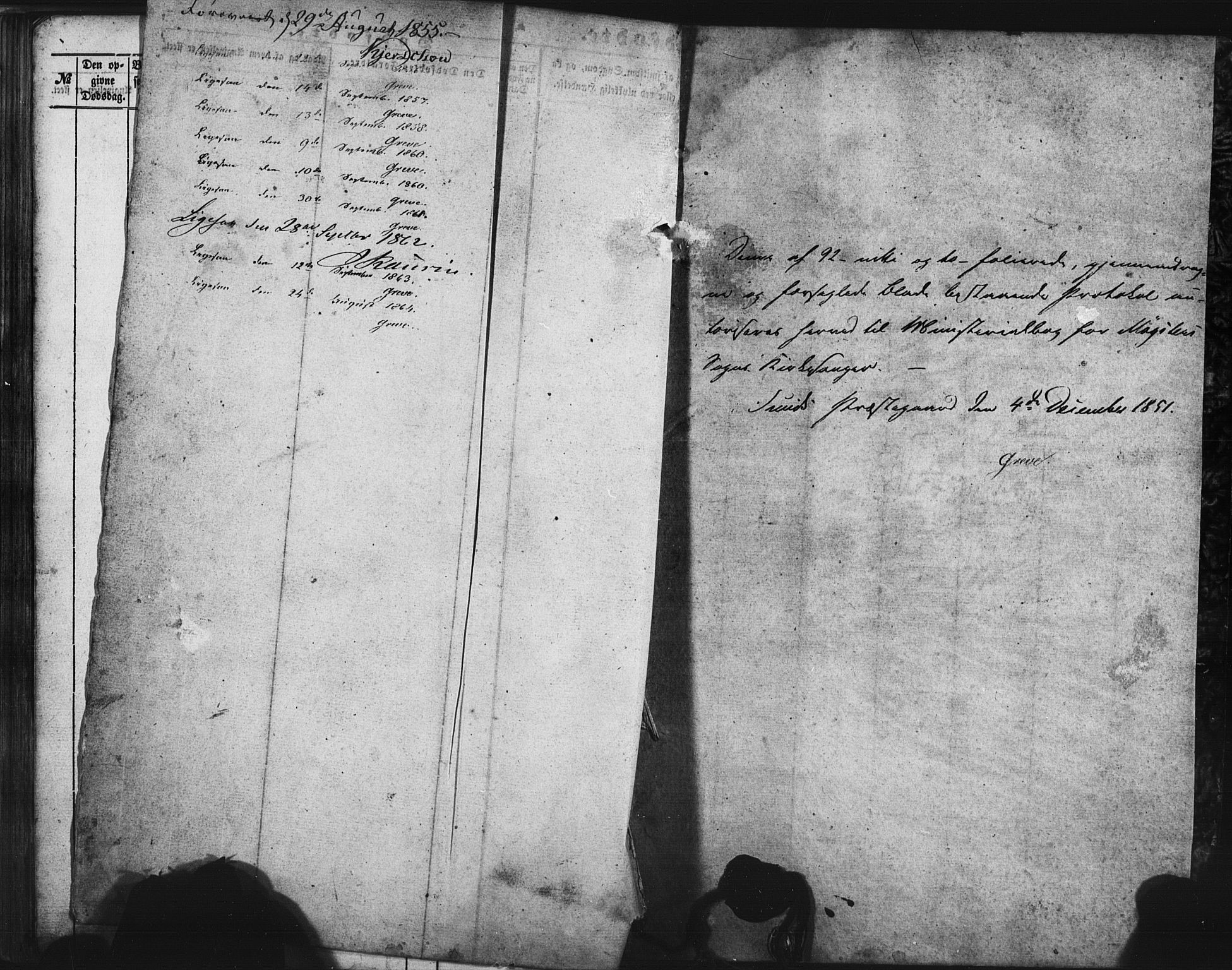 Austevoll sokneprestembete, AV/SAB-A-74201/H/Ha/Hab/Habb/L0001: Parish register (copy) no. B 1, 1852-1864