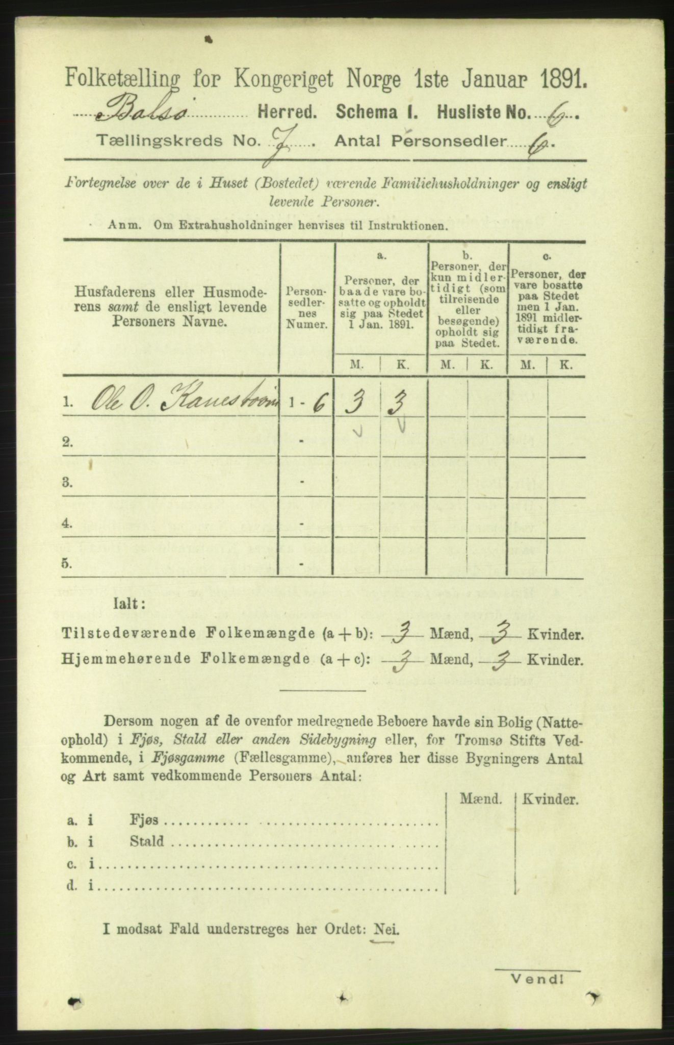 RA, 1891 census for 1544 Bolsøy, 1891, p. 4129