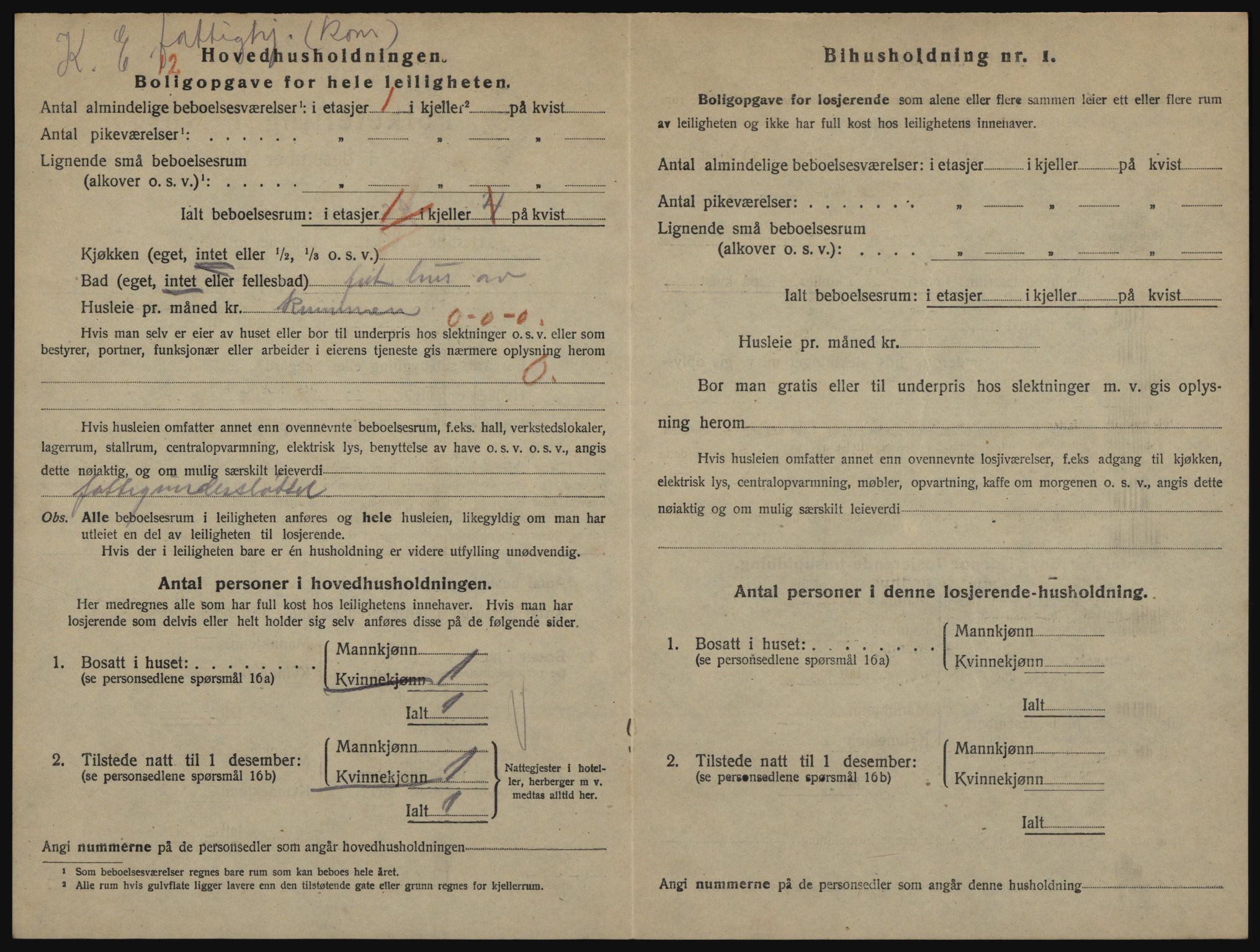 SATØ, 1920 census for Hammerfest, 1920, p. 1335