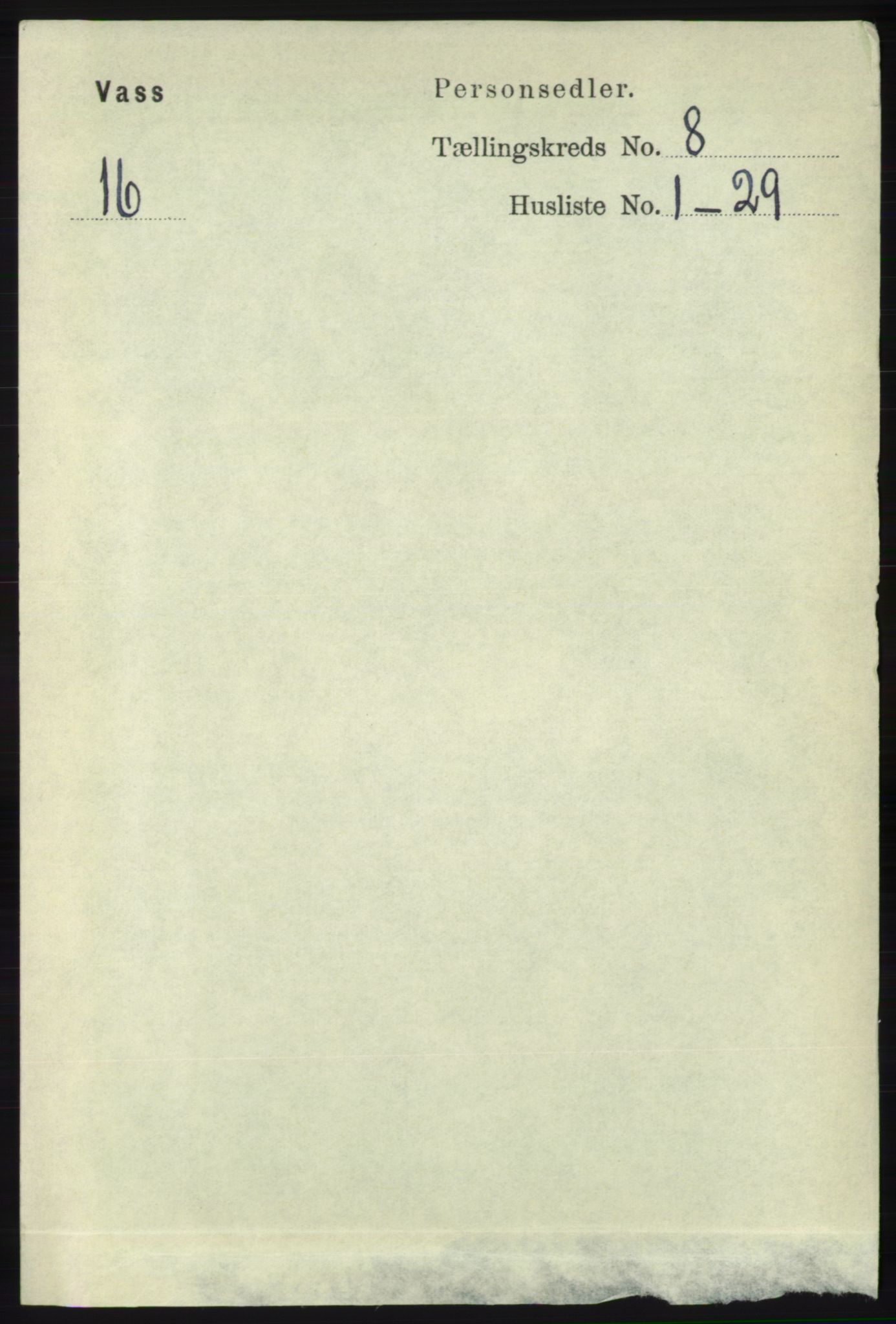 RA, 1891 census for 1155 Vats, 1891, p. 1332