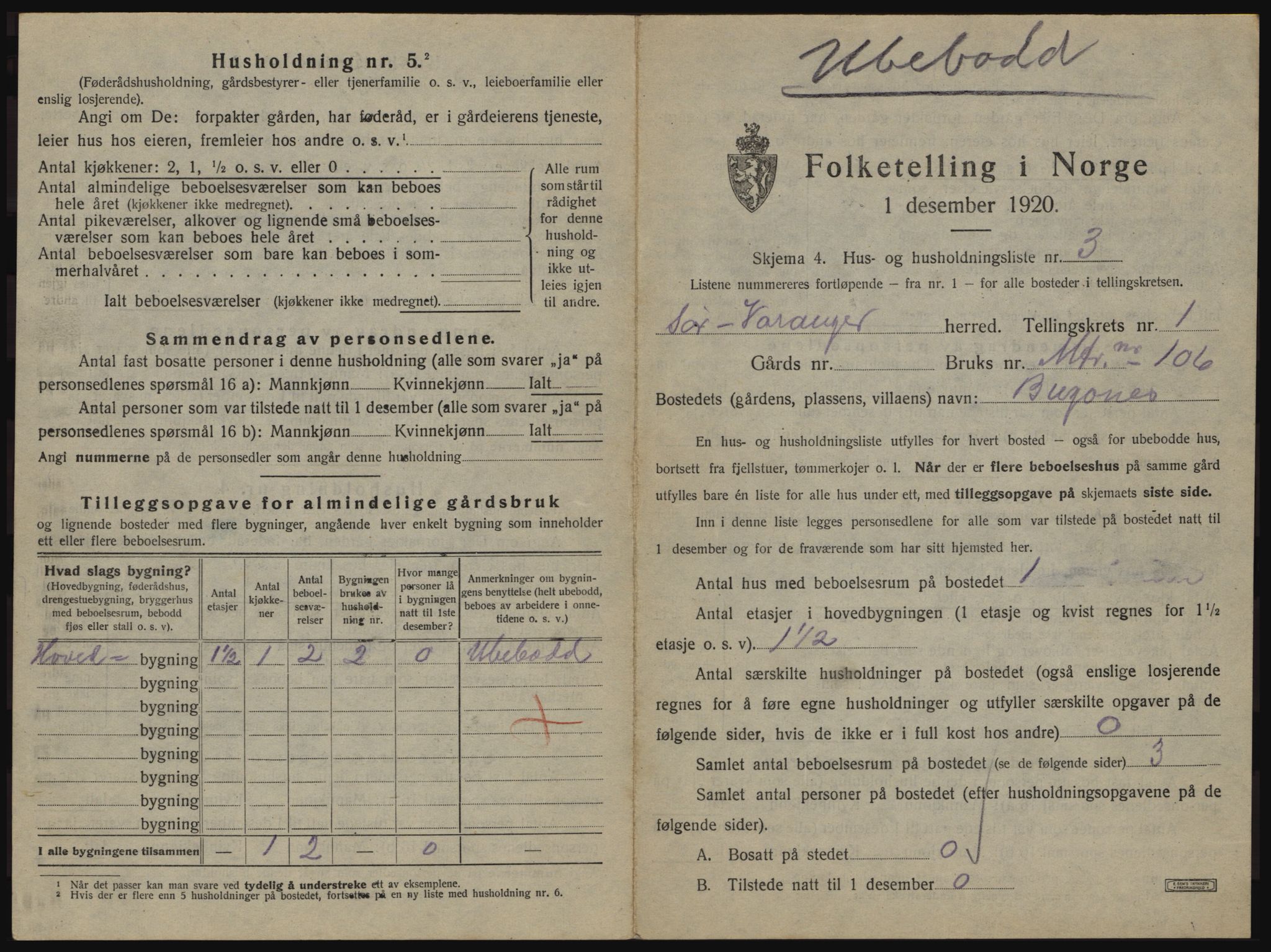 SATØ, 1920 census for Sør-Varanger, 1920, p. 54