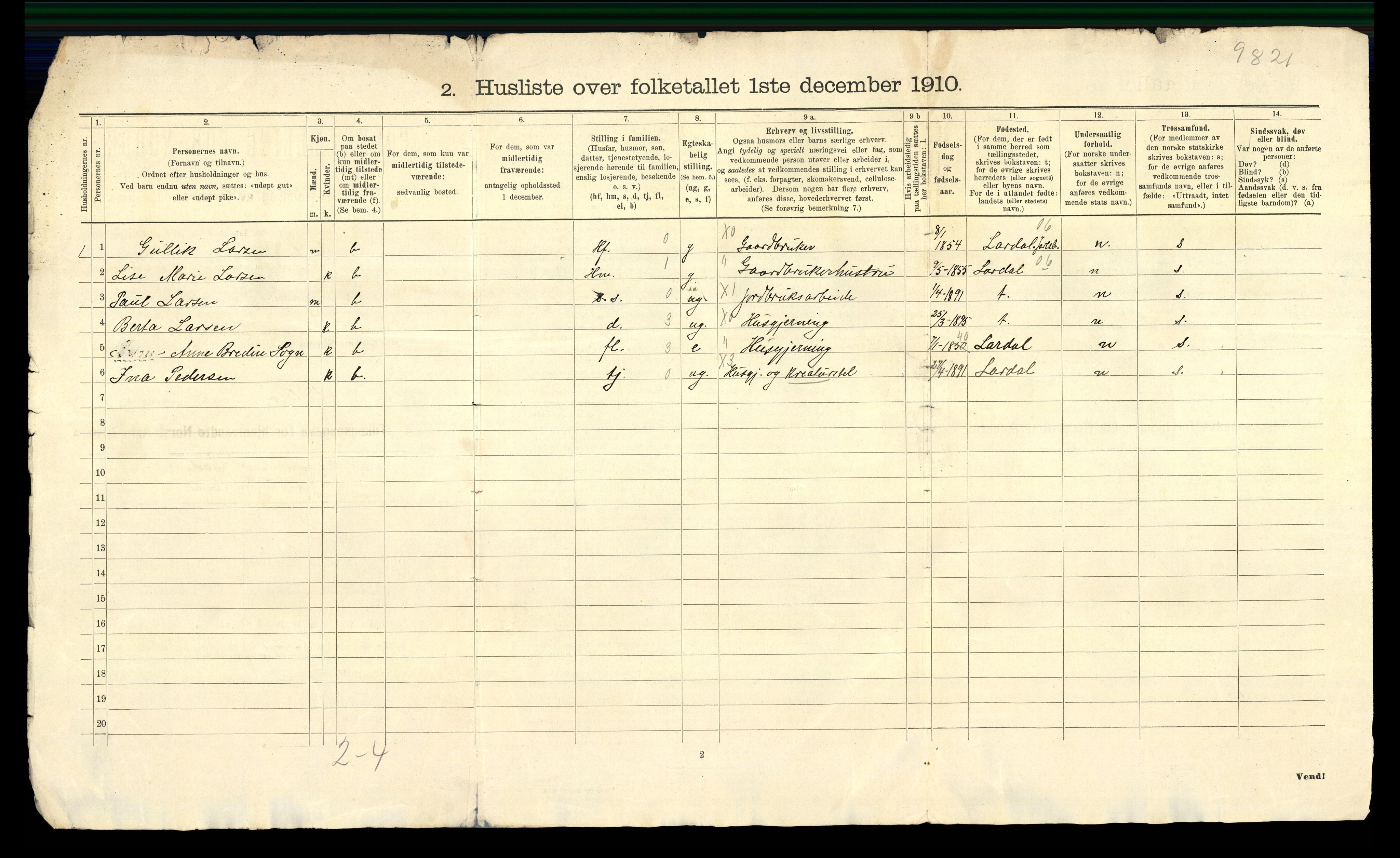 RA, 1910 census for Nøtterøy, 1910, p. 63