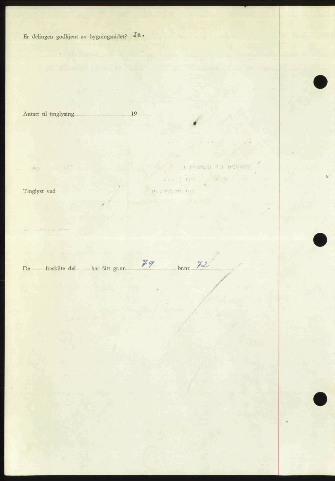 Nordmøre sorenskriveri, AV/SAT-A-4132/1/2/2Ca: Mortgage book no. A112, 1949-1949, Diary no: : 2864/1949