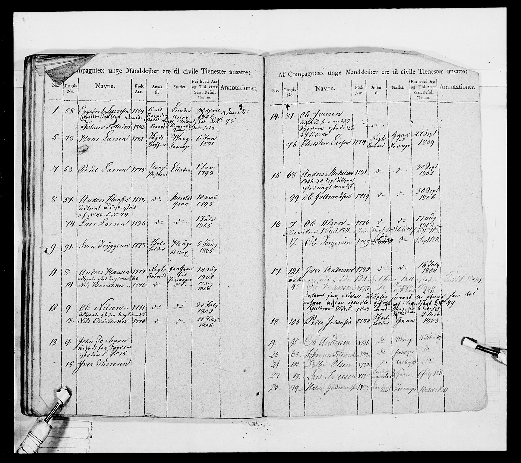 Generalitets- og kommissariatskollegiet, Det kongelige norske kommissariatskollegium, AV/RA-EA-5420/E/Eh/L0042: 1. Akershusiske nasjonale infanteriregiment, 1810, p. 201