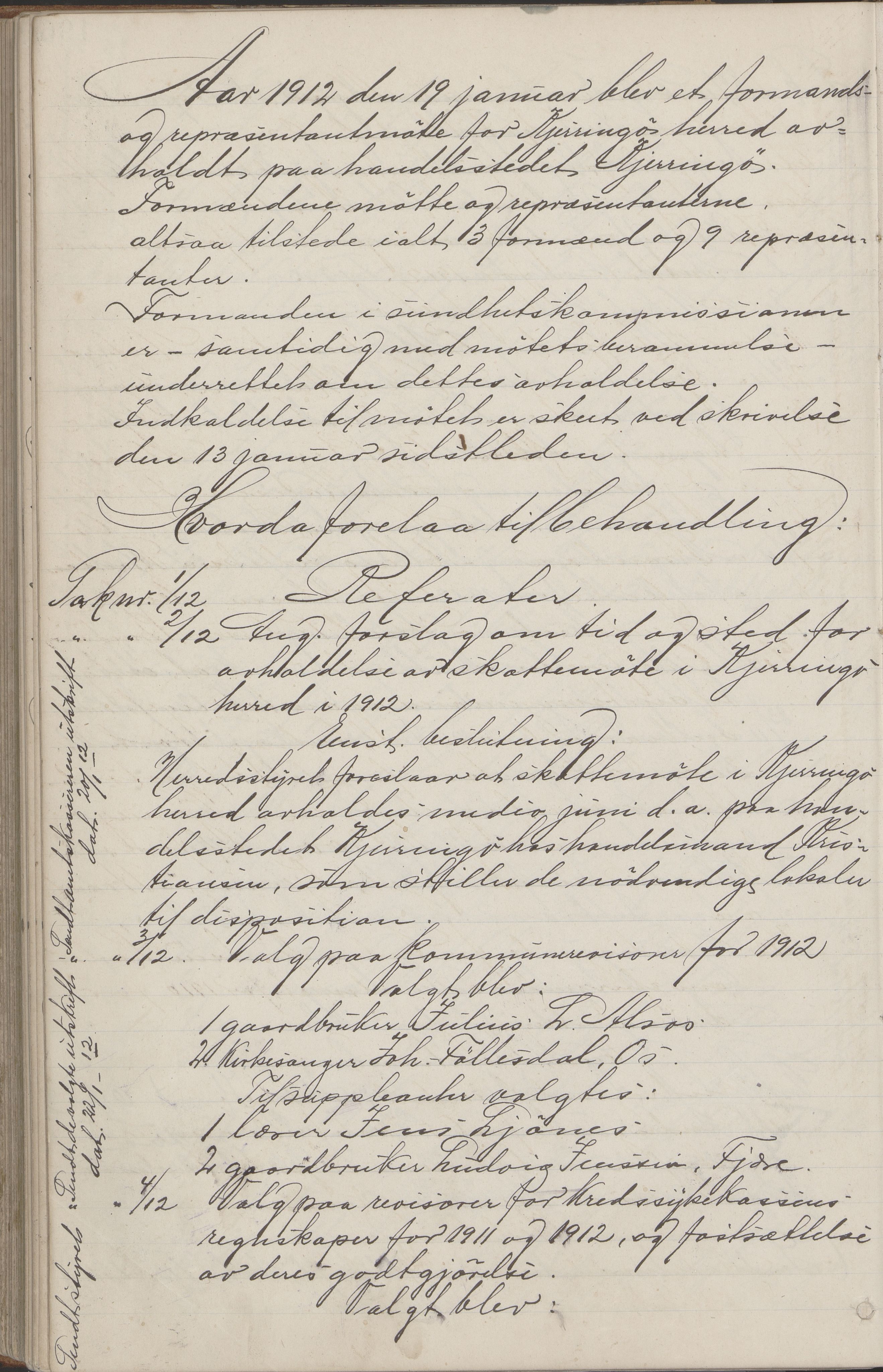 Kjerringøy kommune. Formannskapet, AIN/K-18441.150/A/Aa/L0002: Forhandlingsprotokoll Norfolden- Kjerringø formanskap, 1900-1911, p. 195b