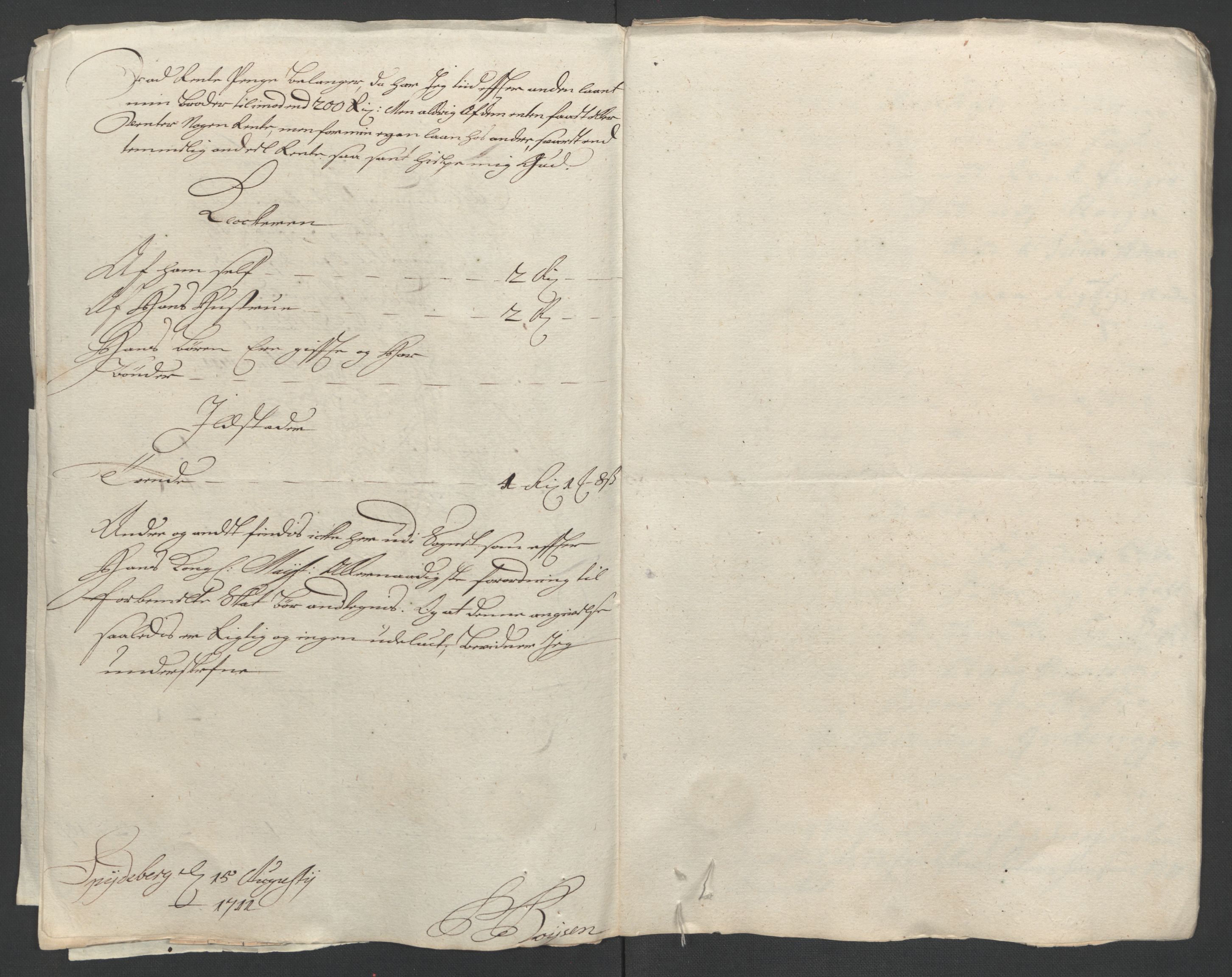 Rentekammeret inntil 1814, Reviderte regnskaper, Fogderegnskap, AV/RA-EA-4092/R07/L0303: Fogderegnskap Rakkestad, Heggen og Frøland, 1711, p. 258