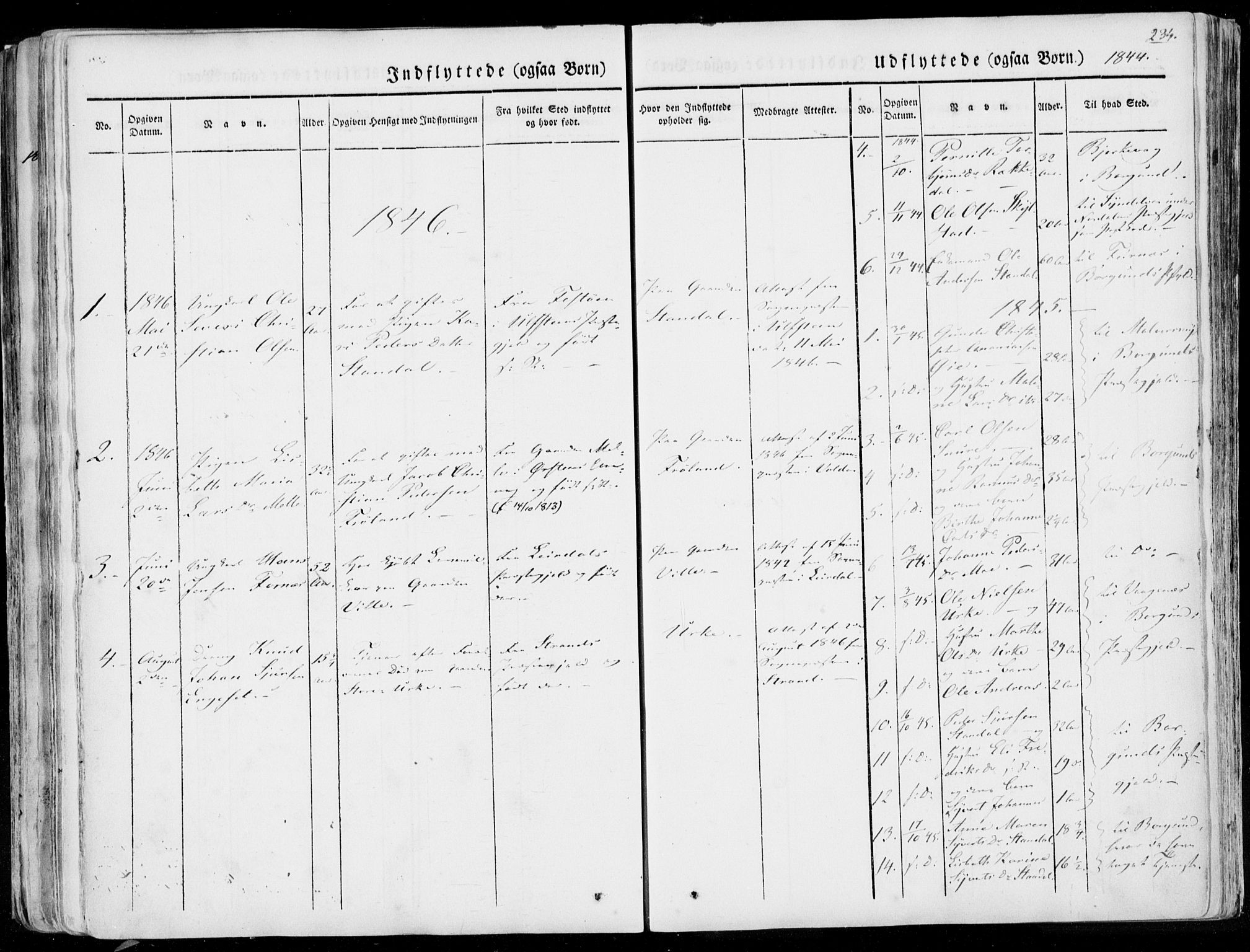 Ministerialprotokoller, klokkerbøker og fødselsregistre - Møre og Romsdal, AV/SAT-A-1454/515/L0208: Parish register (official) no. 515A04, 1830-1846, p. 234