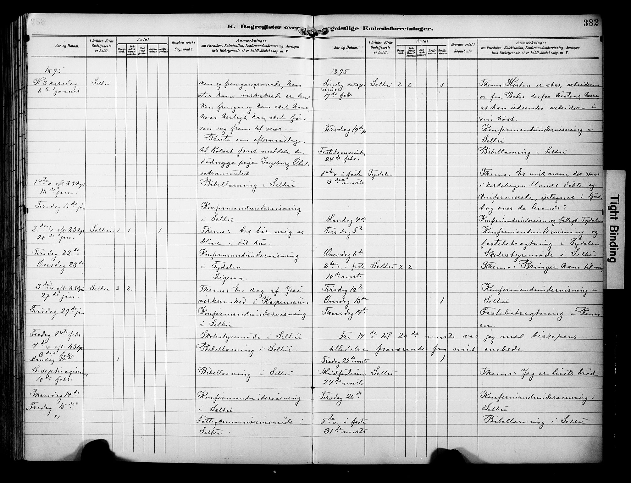 Ministerialprotokoller, klokkerbøker og fødselsregistre - Sør-Trøndelag, AV/SAT-A-1456/695/L1149: Parish register (official) no. 695A09, 1891-1902, p. 382