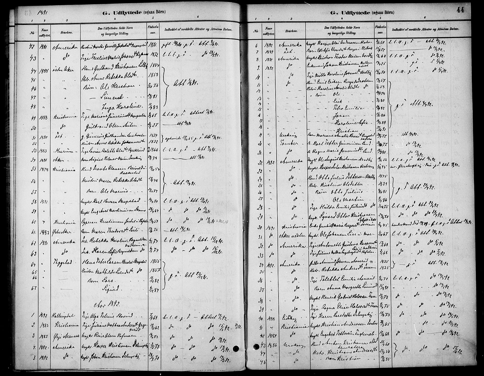 Høland prestekontor Kirkebøker, SAO/A-10346a/F/Fa/L0014: Parish register (official) no. I 14, 1880-1897, p. 44