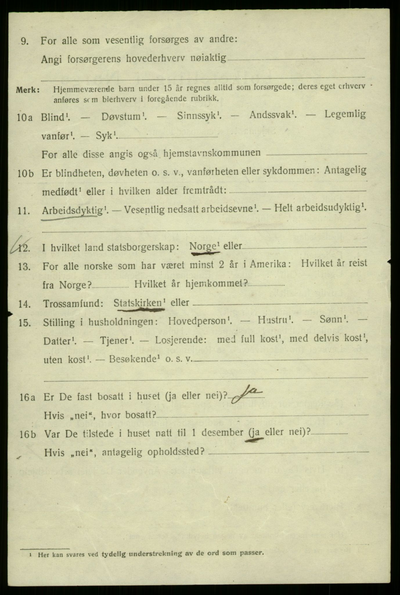 SAB, 1920 census for Bergen, 1920, p. 83329