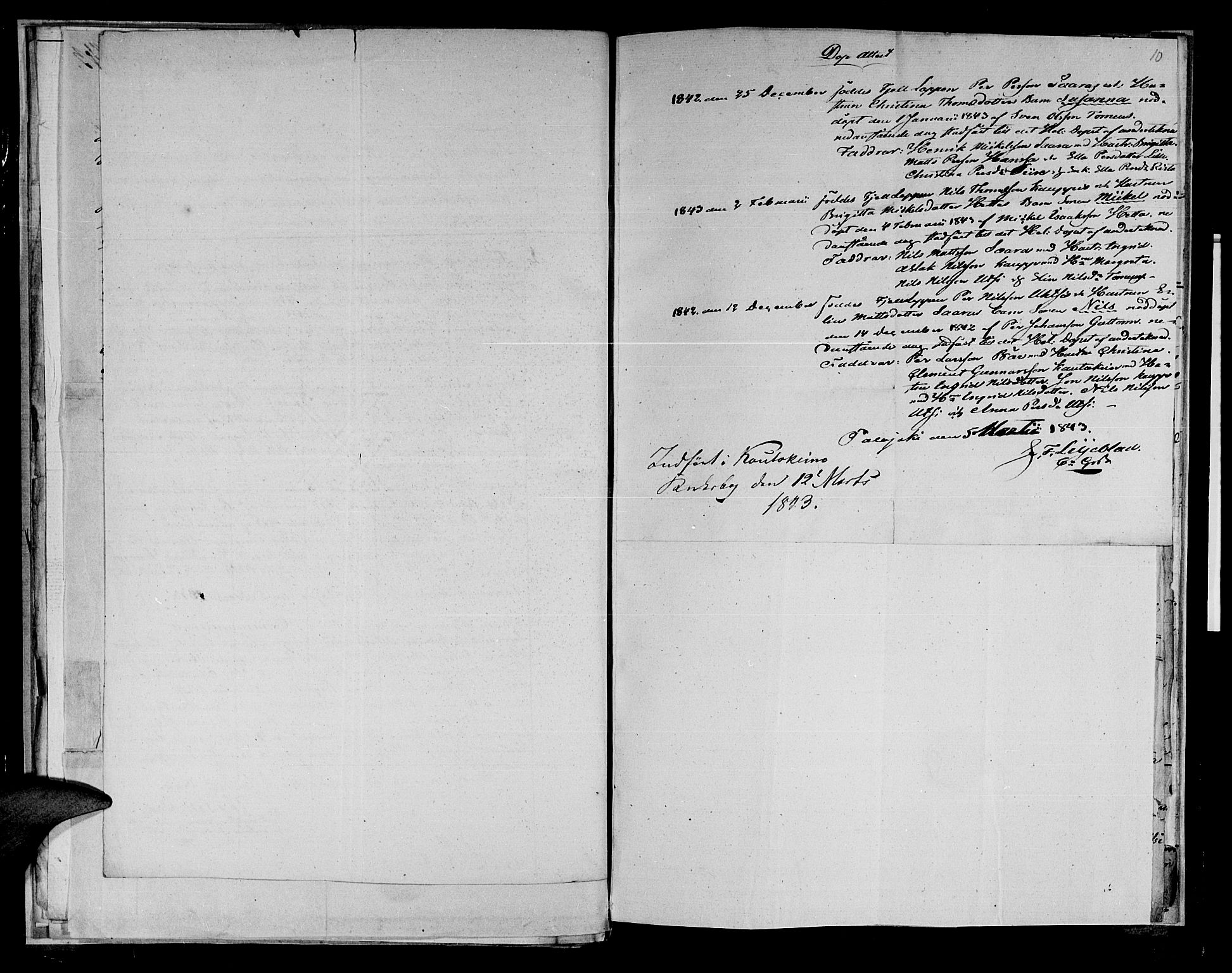 Kistrand/Porsanger sokneprestembete, AV/SATØ-S-1351/H/Ha/L0011.kirke: Parish register (official) no. 11, 1840-1849, p. 10