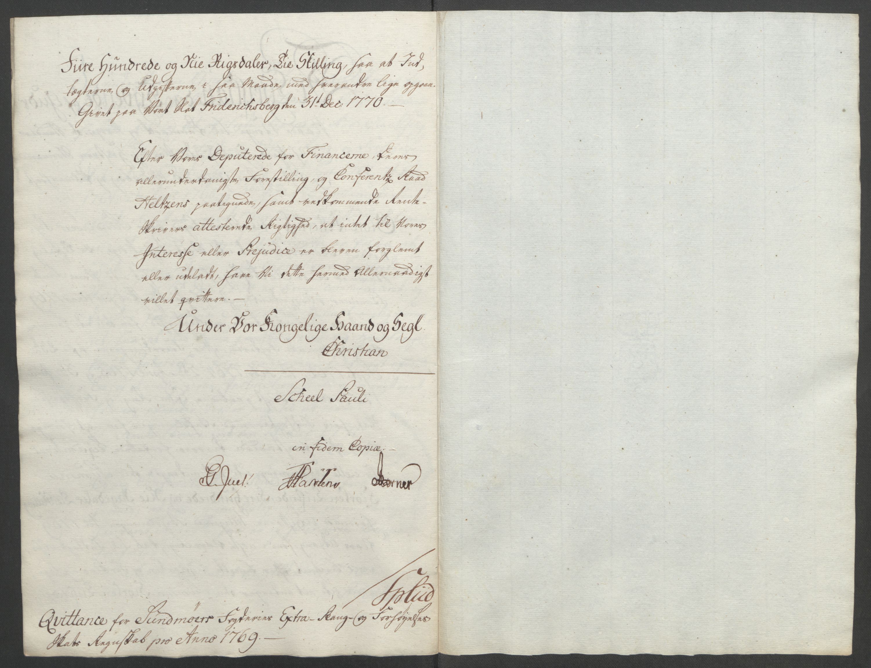 Rentekammeret inntil 1814, Reviderte regnskaper, Fogderegnskap, RA/EA-4092/R54/L3645: Ekstraskatten Sunnmøre, 1762-1772, p. 145